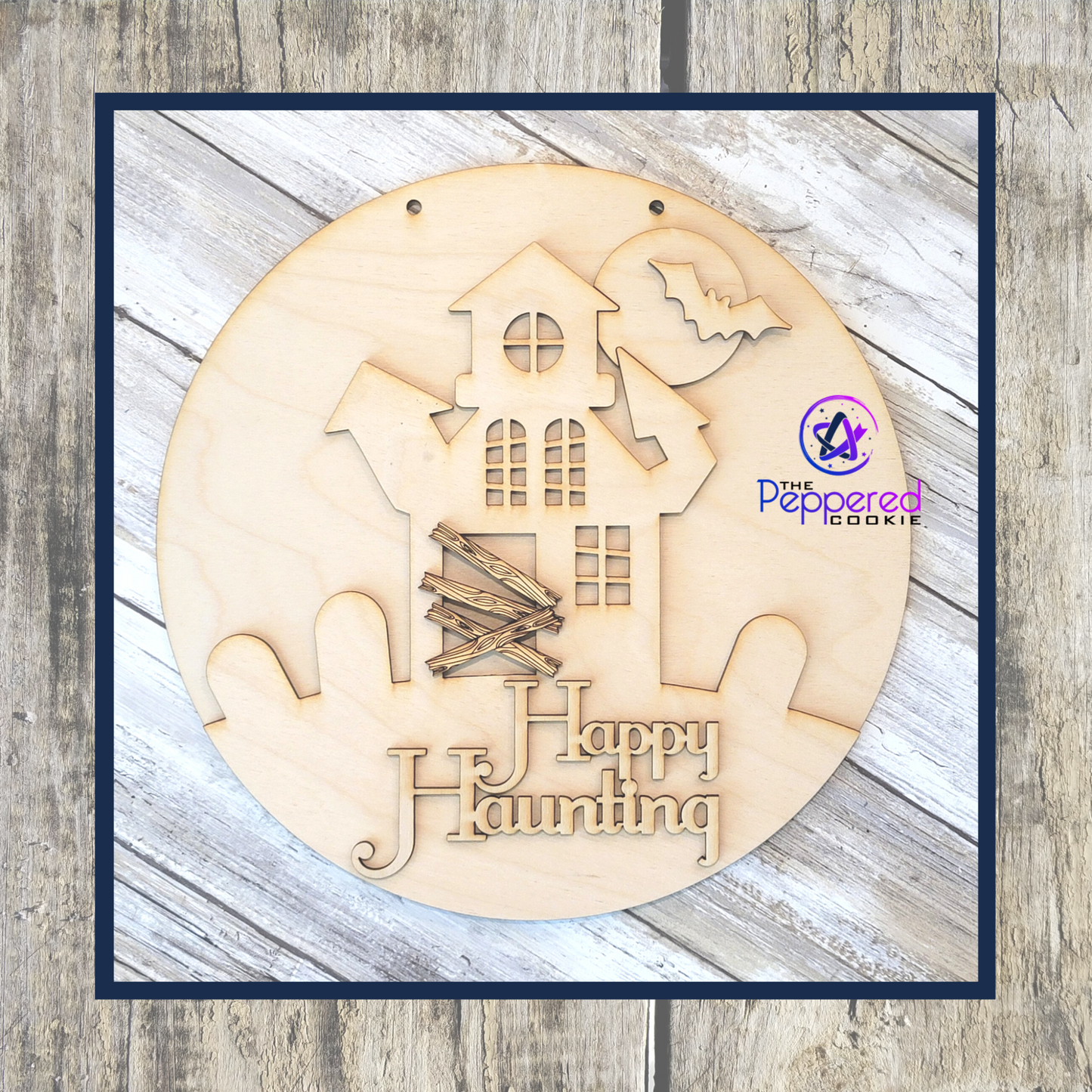 Home Decor - Happy Haunting Sign UNFINISHED