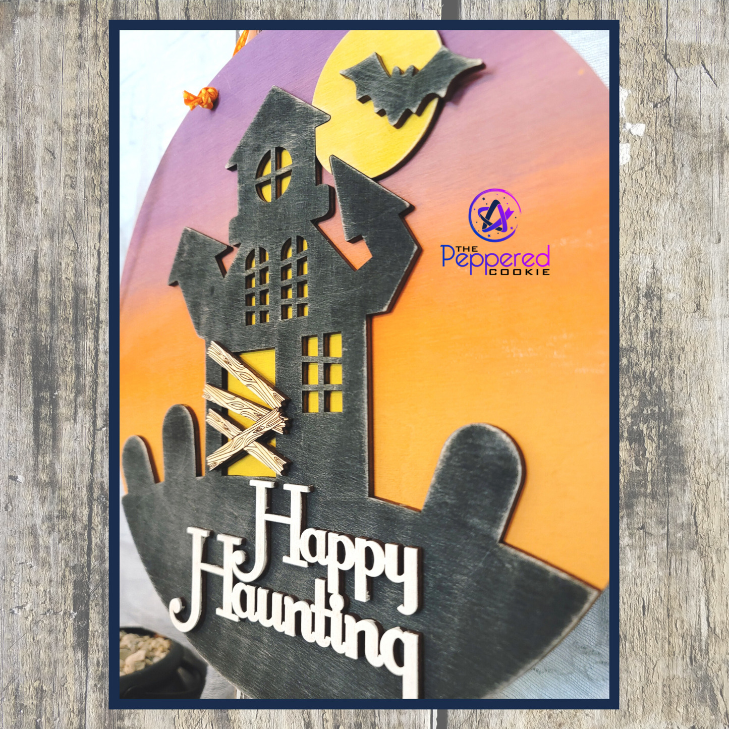 Home Decor - Happy Haunting Sign UNFINISHED