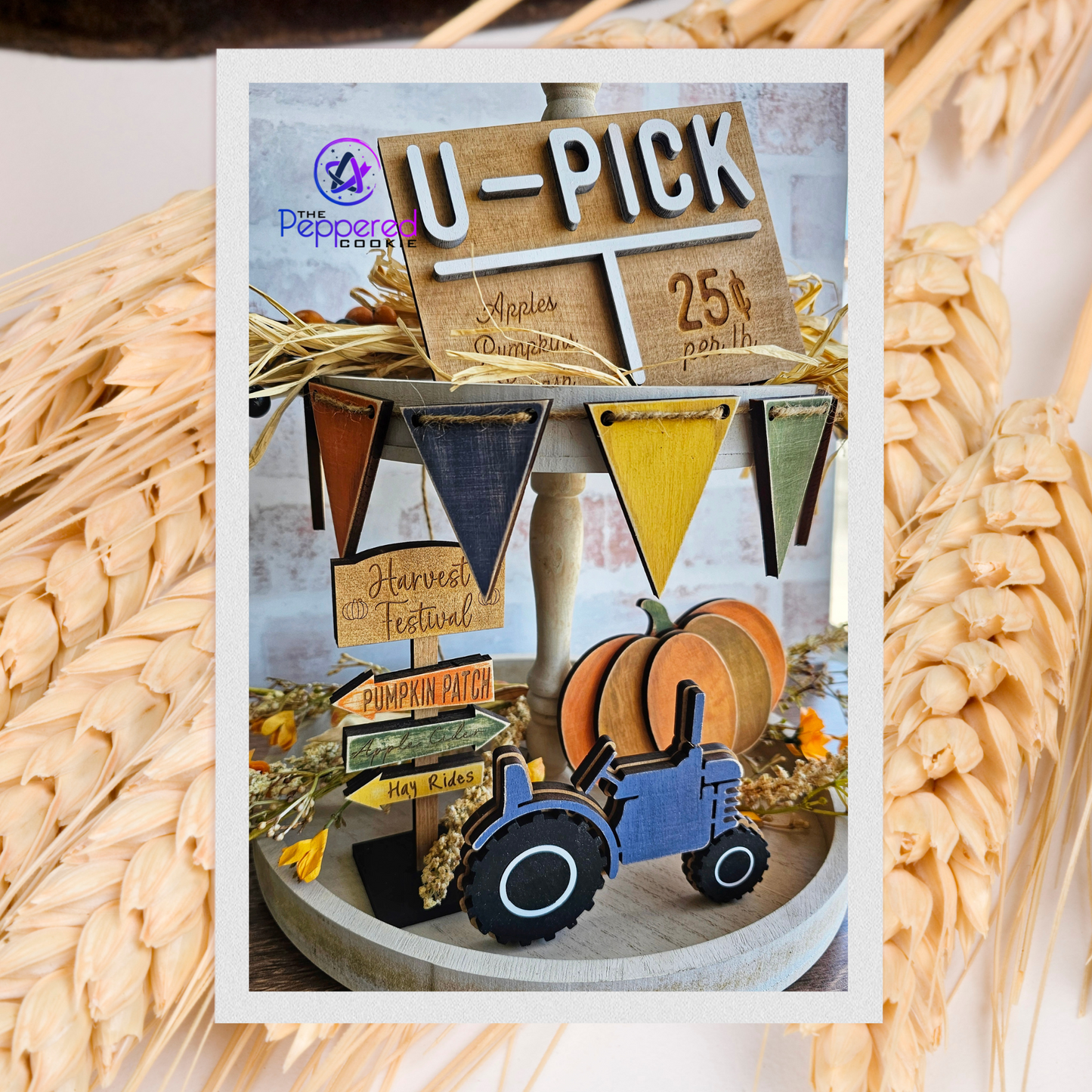 Tiered Tray Decor - Harvest Fest UNFINISHED