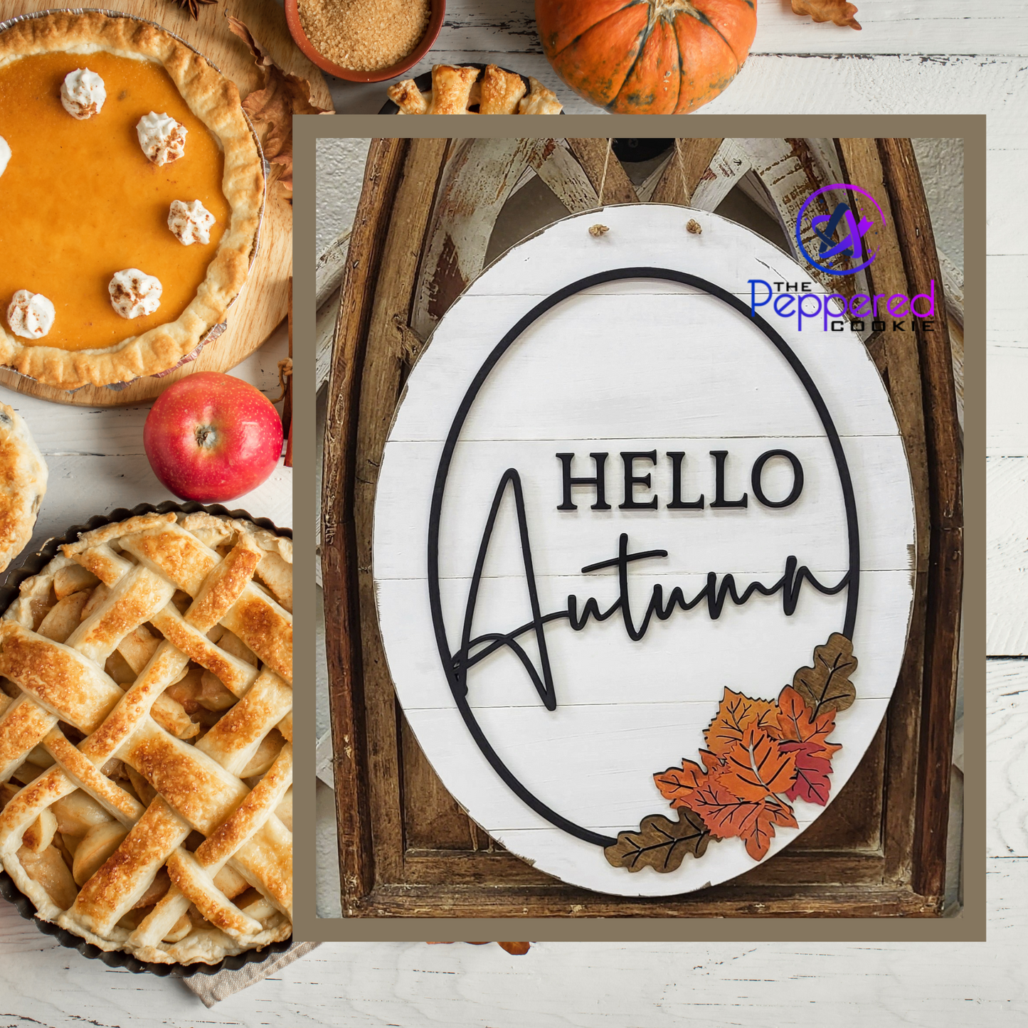 Door Hanger - Hello Autumn UNFINISHED