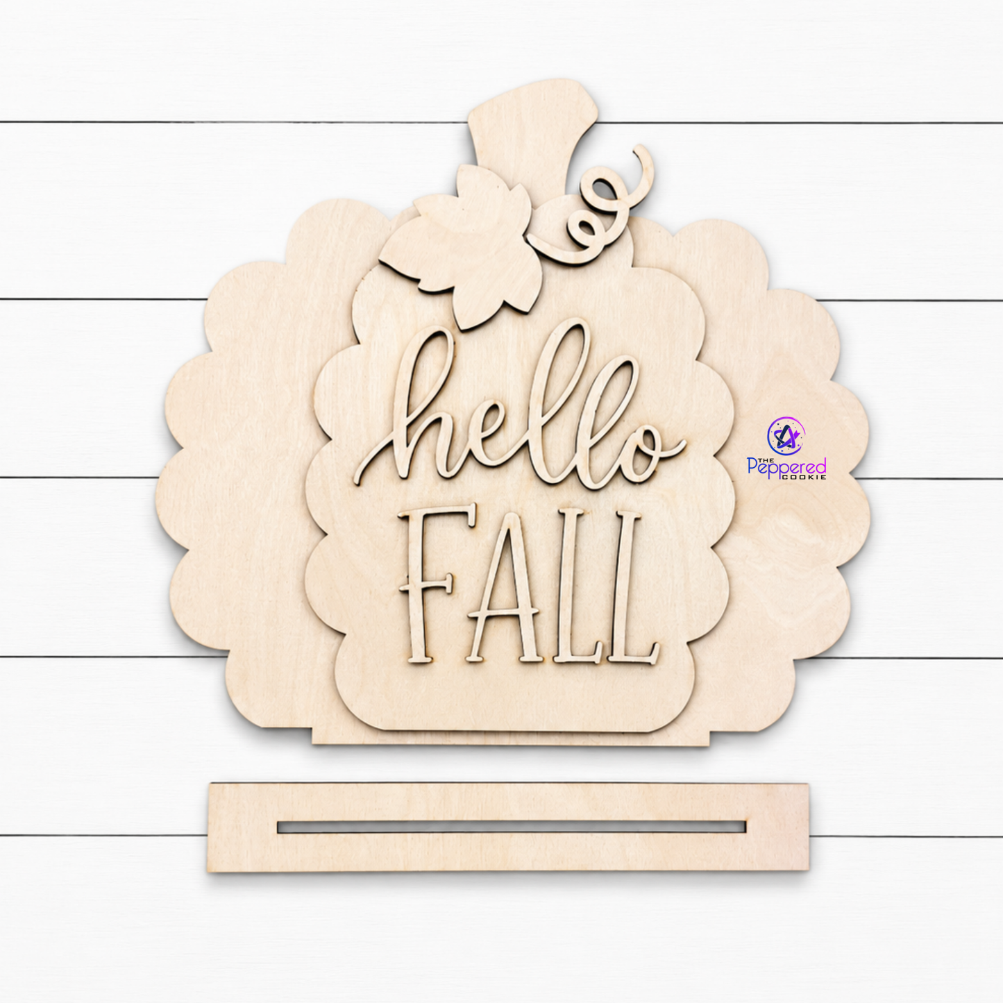 Shelf Sitter - Hello Fall Pumpkin Mini UNFINISHED