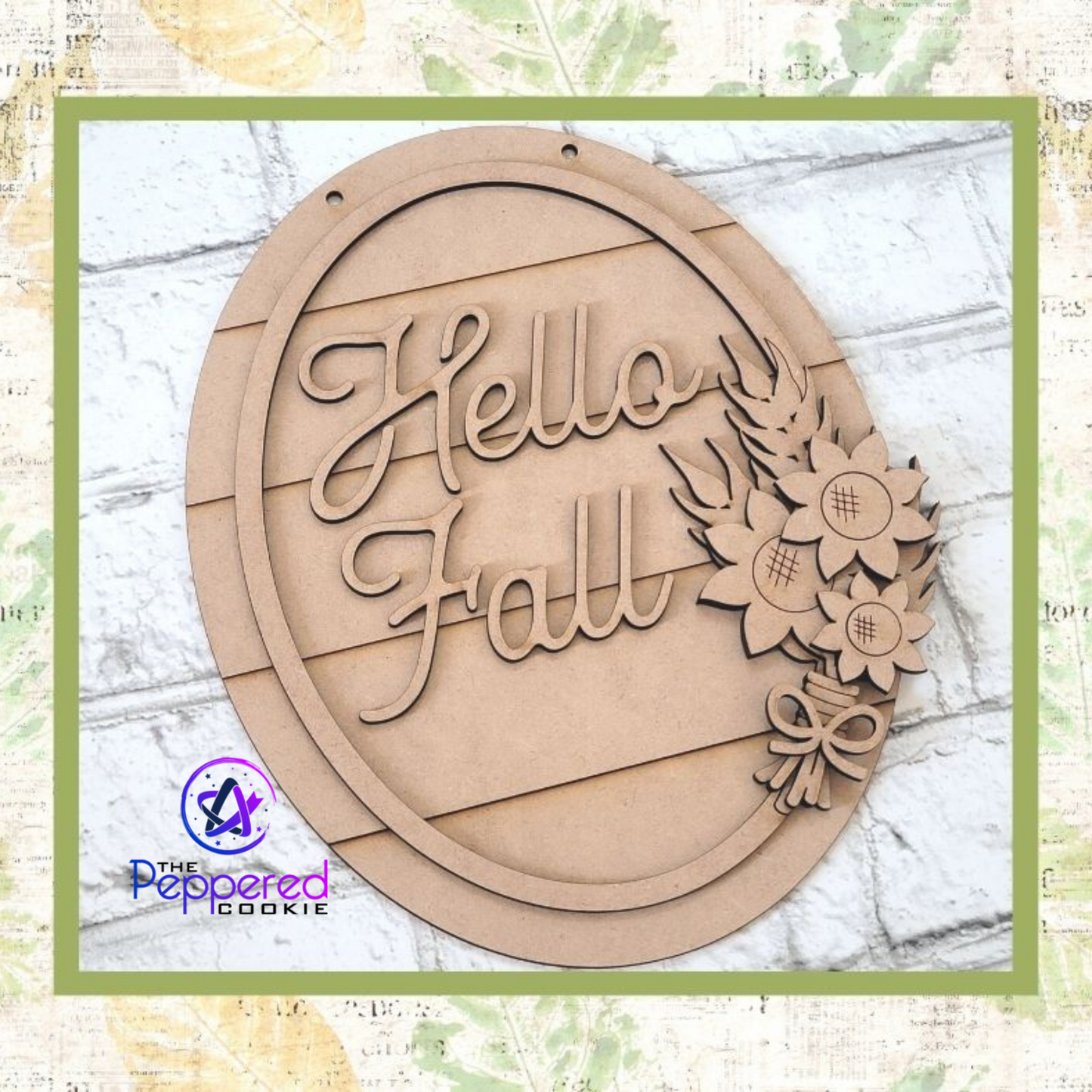 Home Decor - Hello Fall Wheat Bundle UNFINISHED