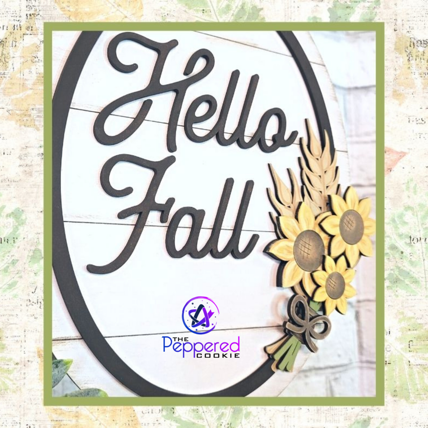 Home Decor - Hello Fall Wheat Bundle UNFINISHED