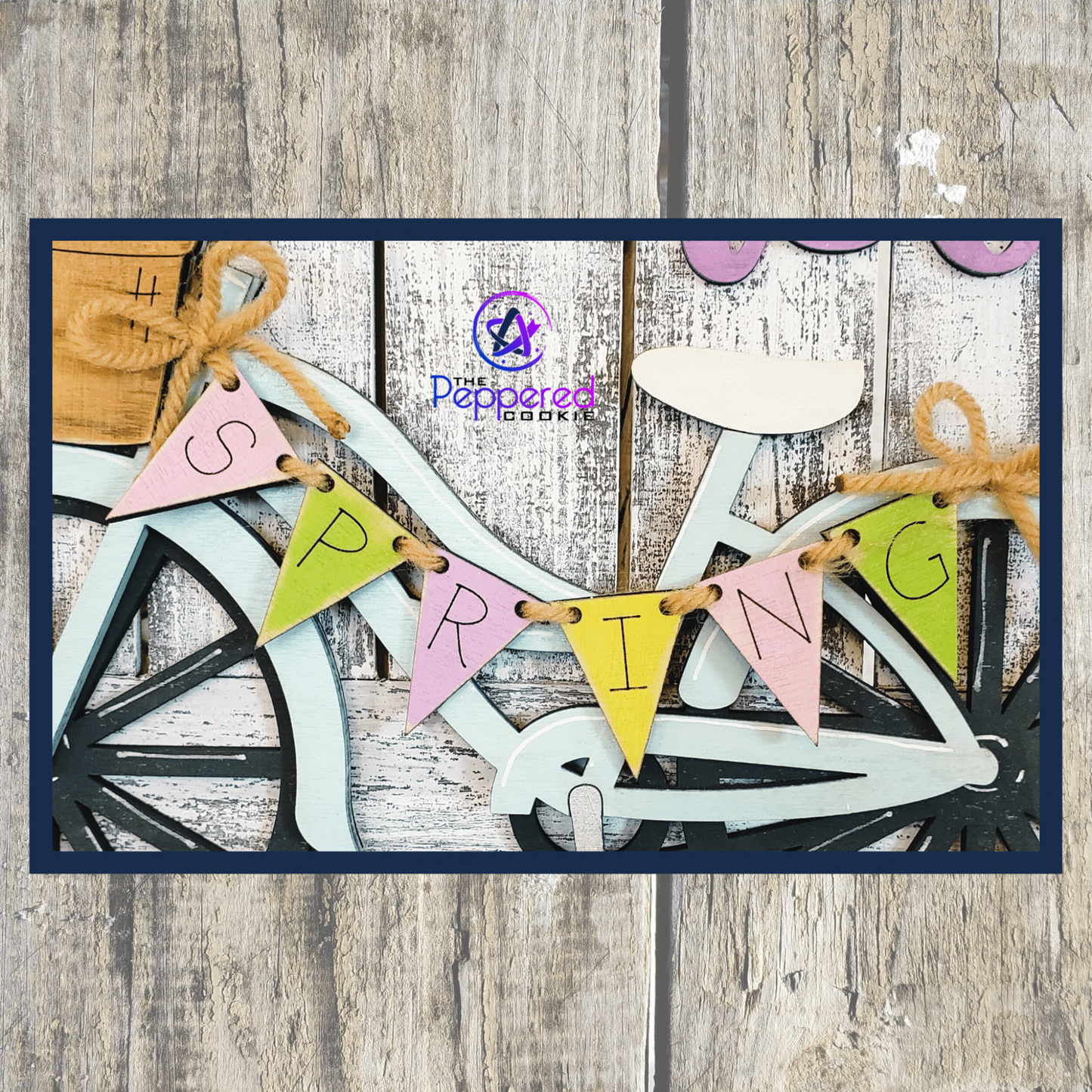 Home Decor - Hello Spring Bicycle UNFINISHED