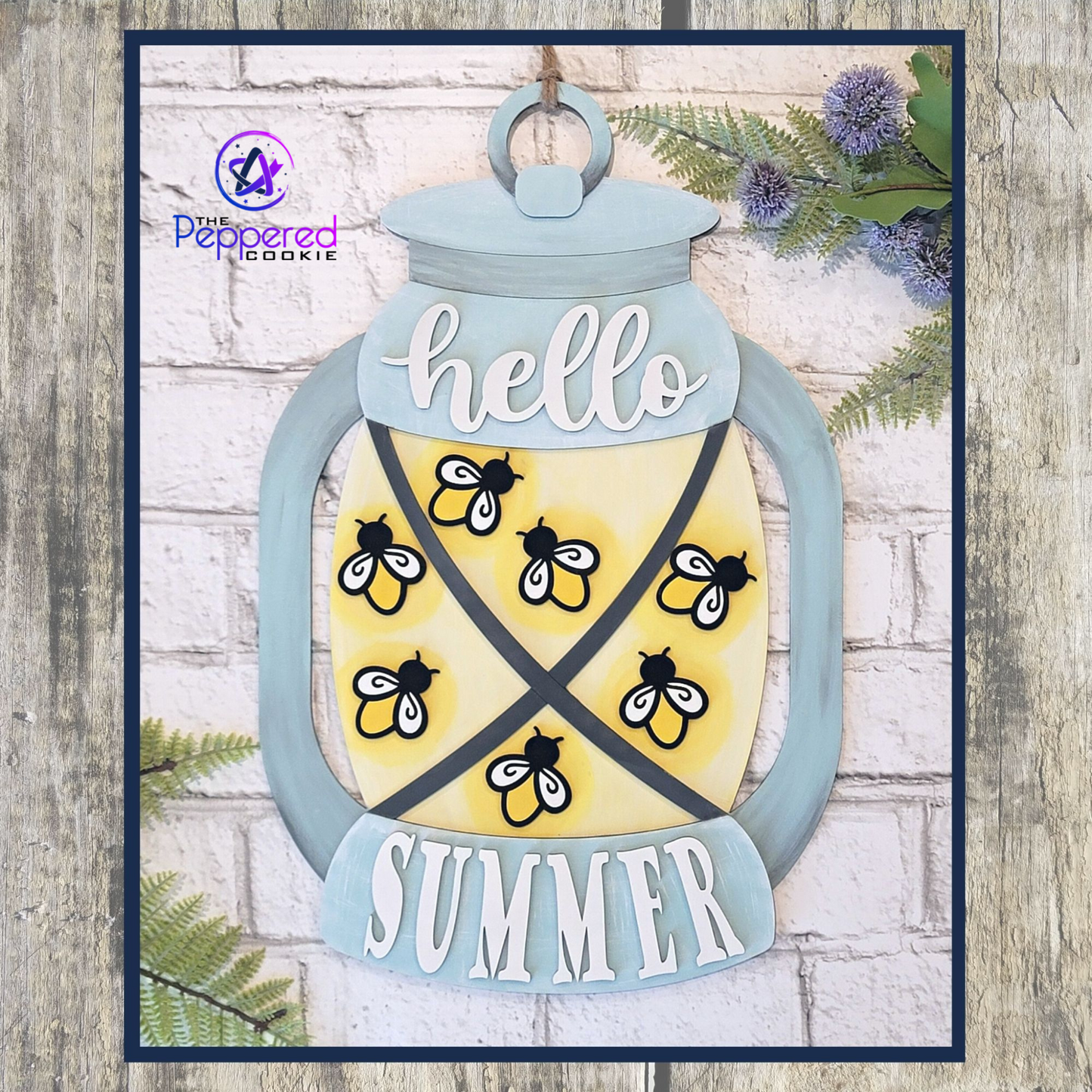 Door Hanger - Hello Summer Lantern UNFINISHED