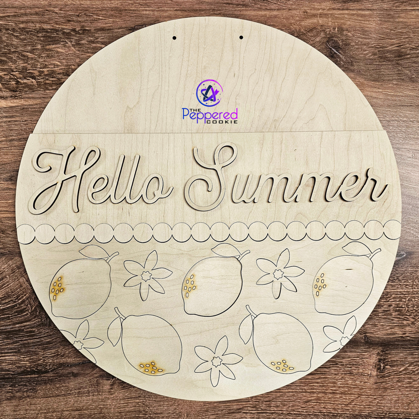 Door Hanger - Hello Summer Lemons UNFINISHED