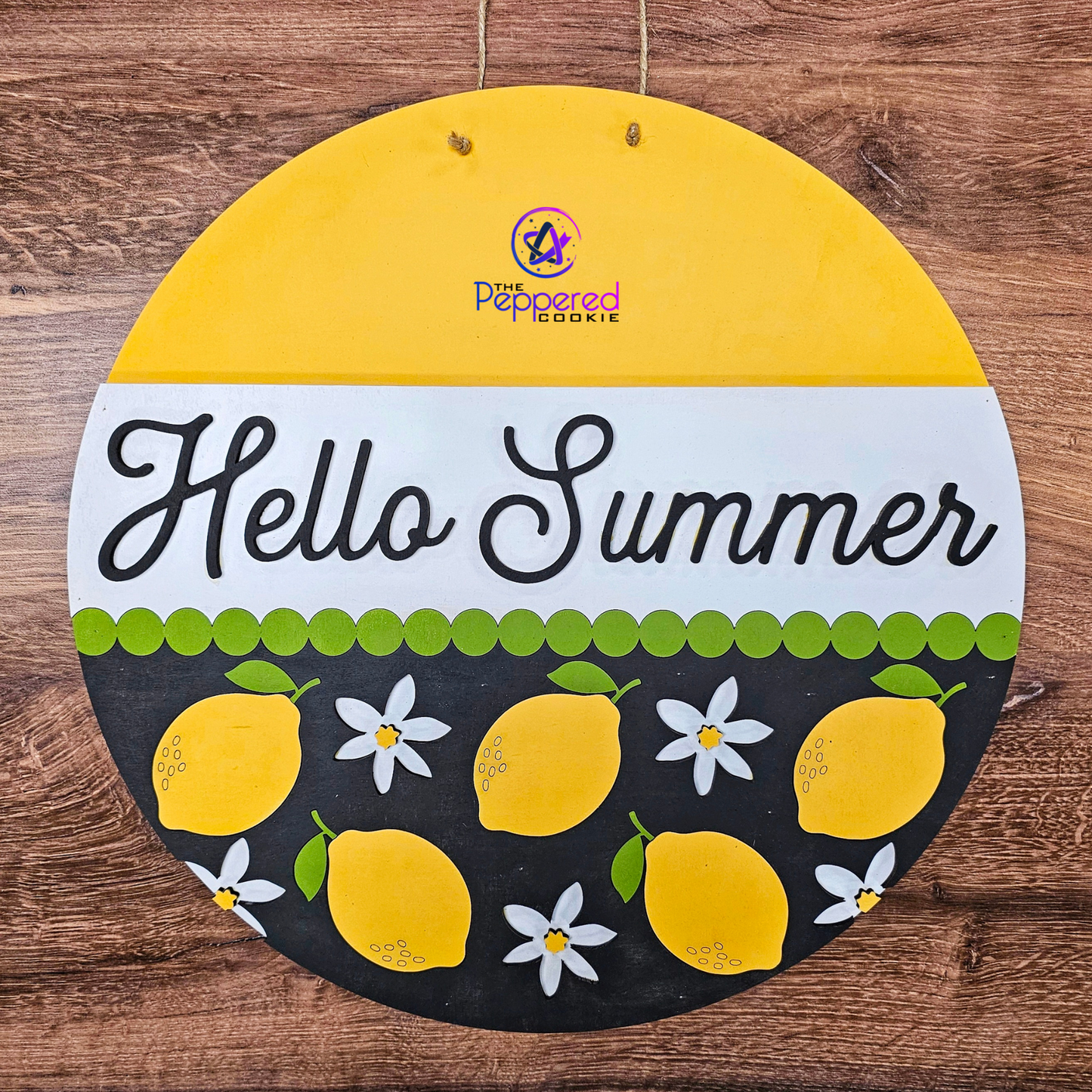 Door Hanger - Hello Summer Lemons UNFINISHED