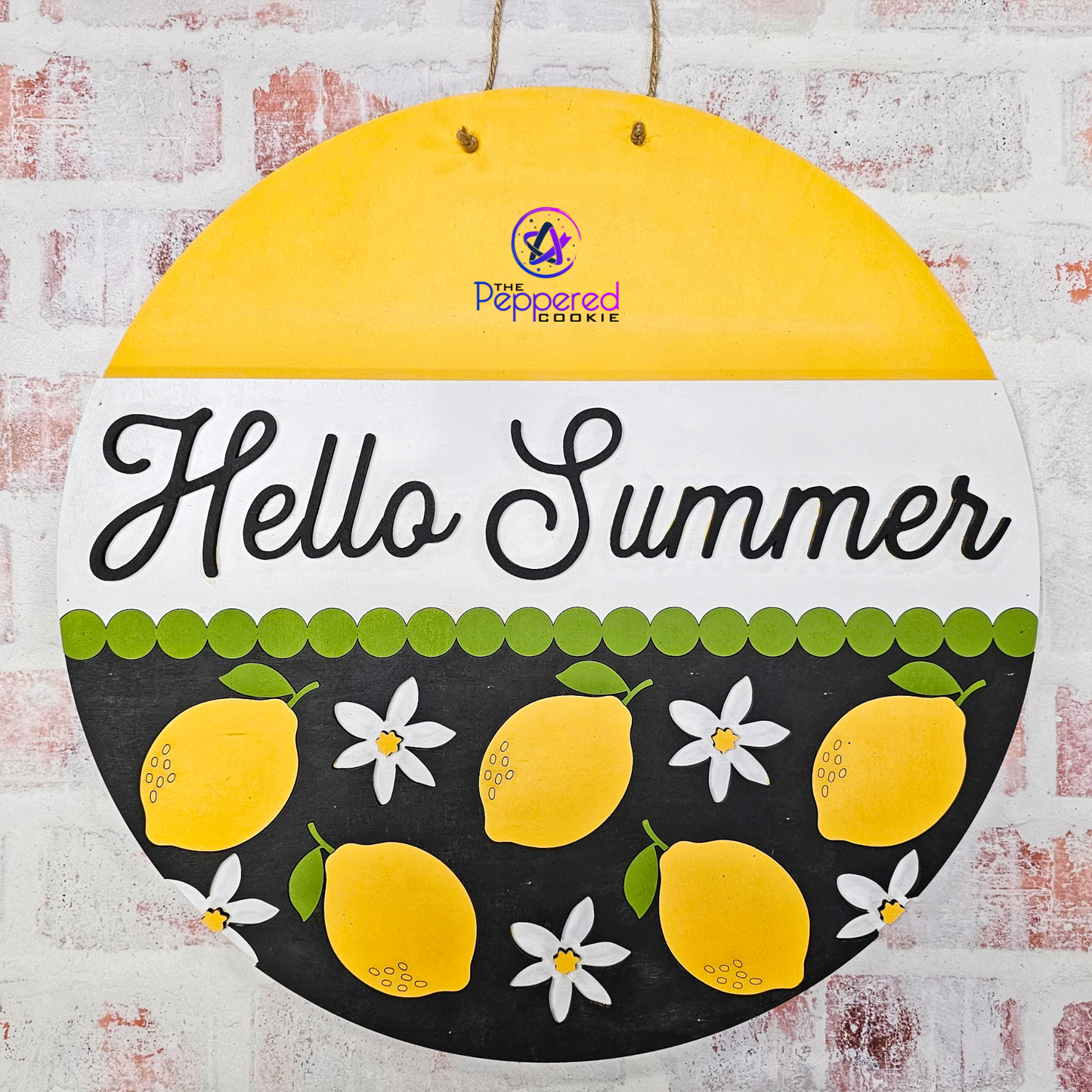 Door Hanger - Hello Summer Lemons UNFINISHED