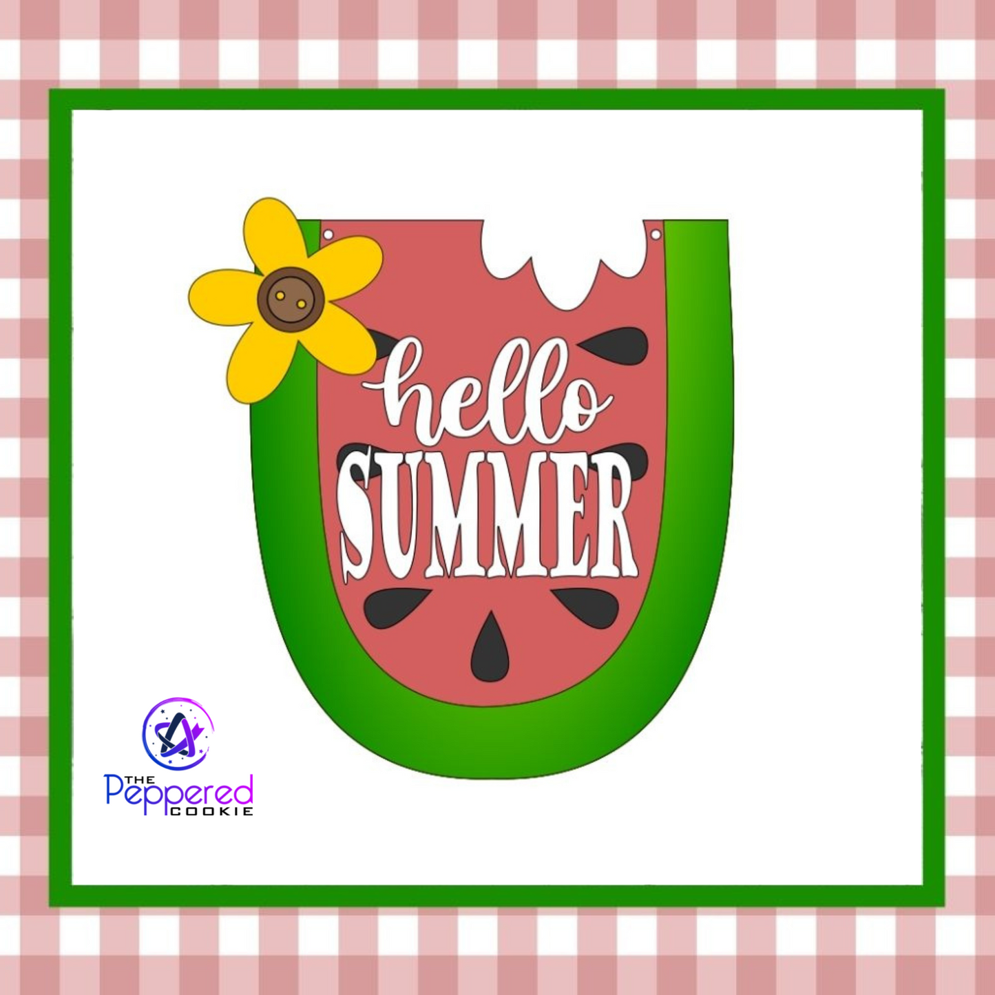 Home Decor - Hello Summer Watermelon UNFINISHED