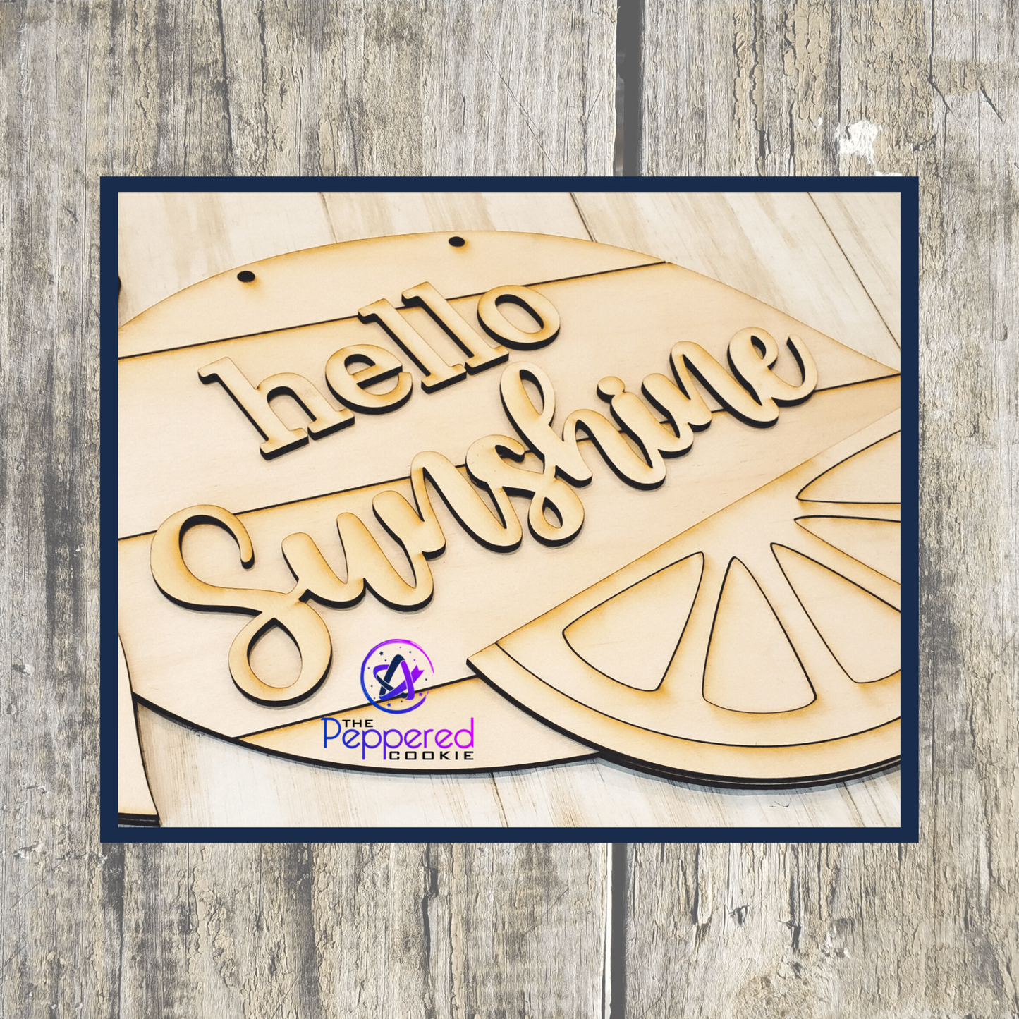 Door Hanger - Hello Sunshine Lemon UNFINISHED