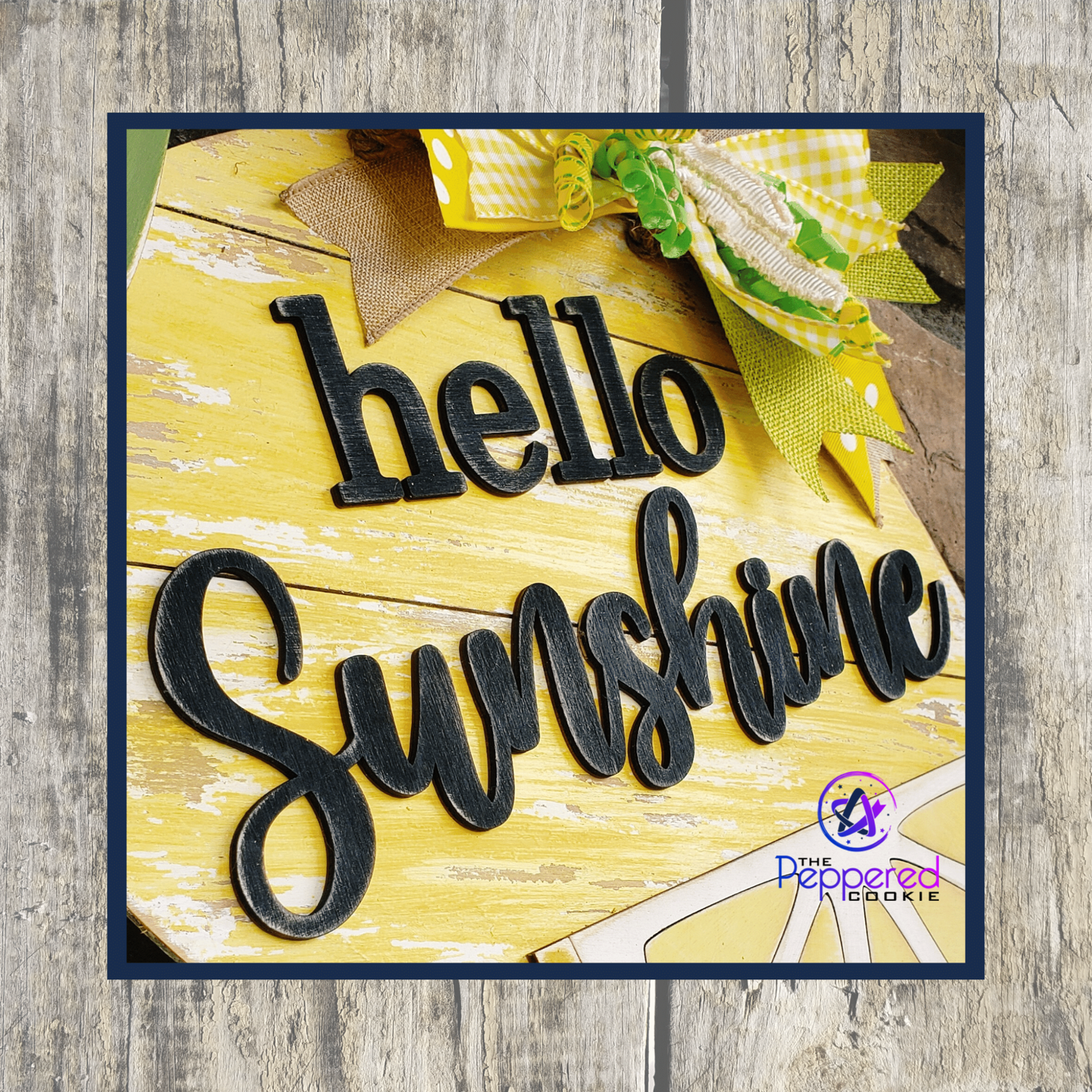 Door Hanger - Hello Sunshine Lemon UNFINISHED