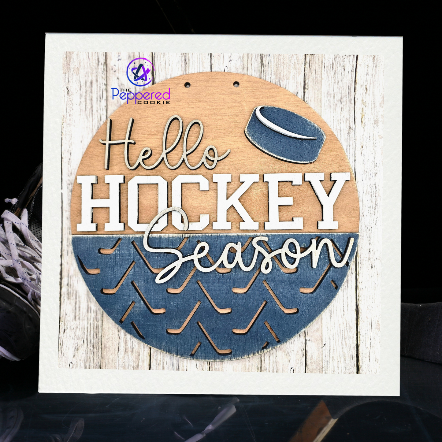 Door Hanger - Hello Hockey Season UNFINISHED