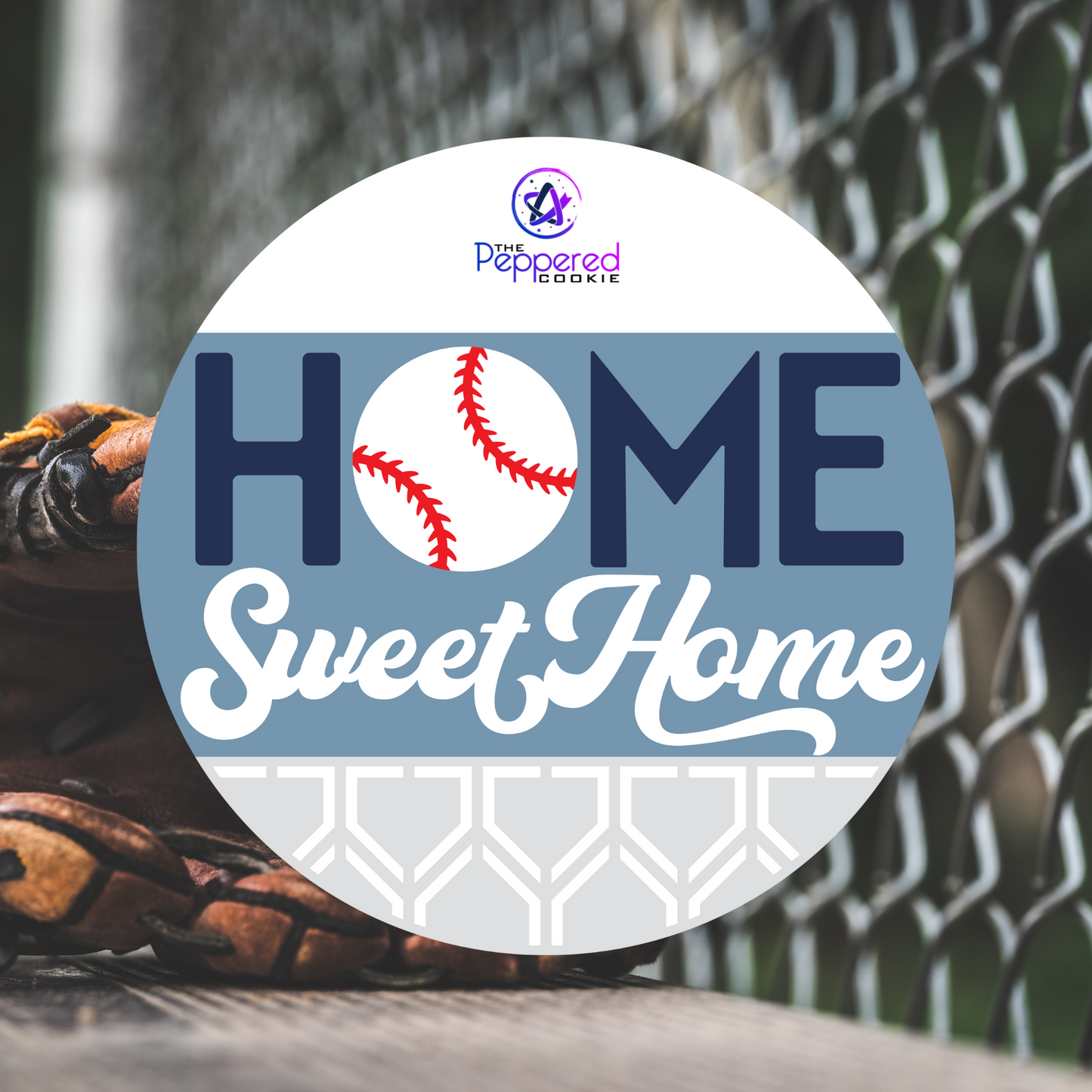 Door Hanger - Home Sweet Home Baseball UNFINISHED