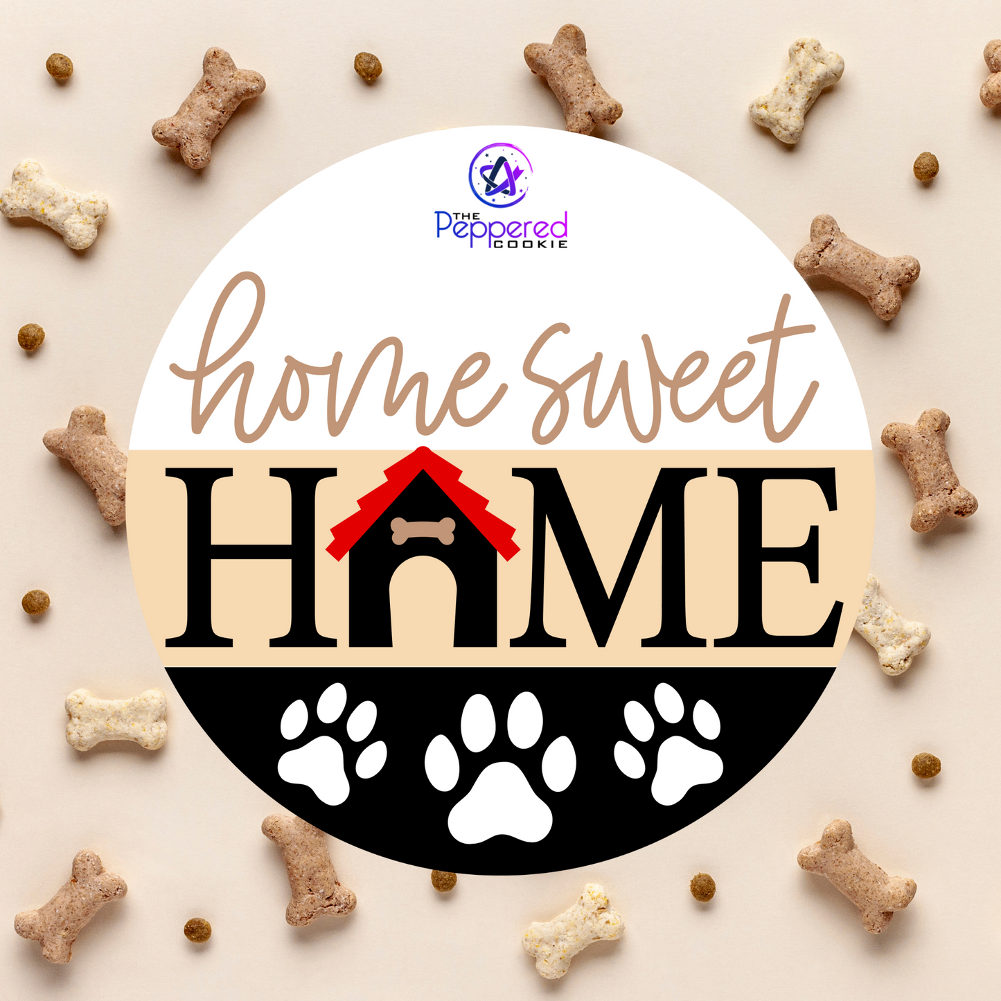 Door Hanger - Home Sweet Home Doghouse UNFINISHED