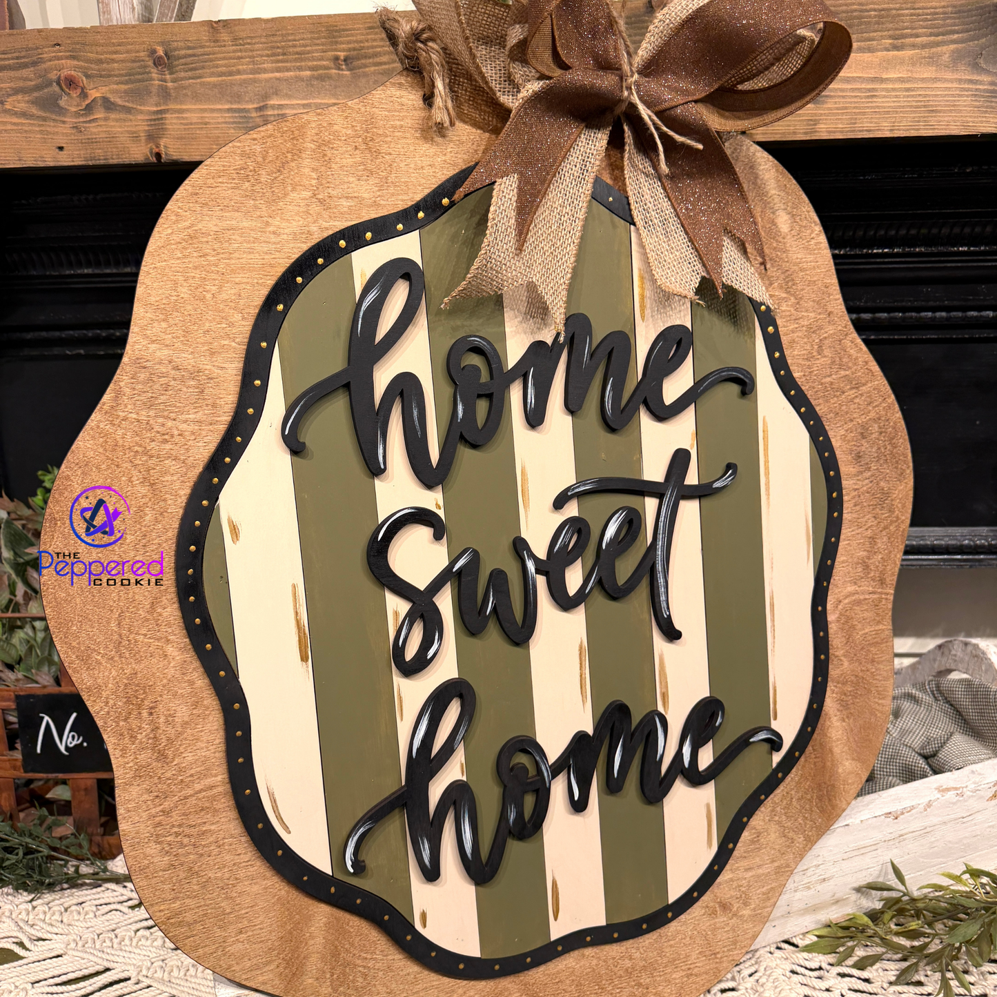 Door Hanger - Home Sweet Home Wavy UNFINISHED