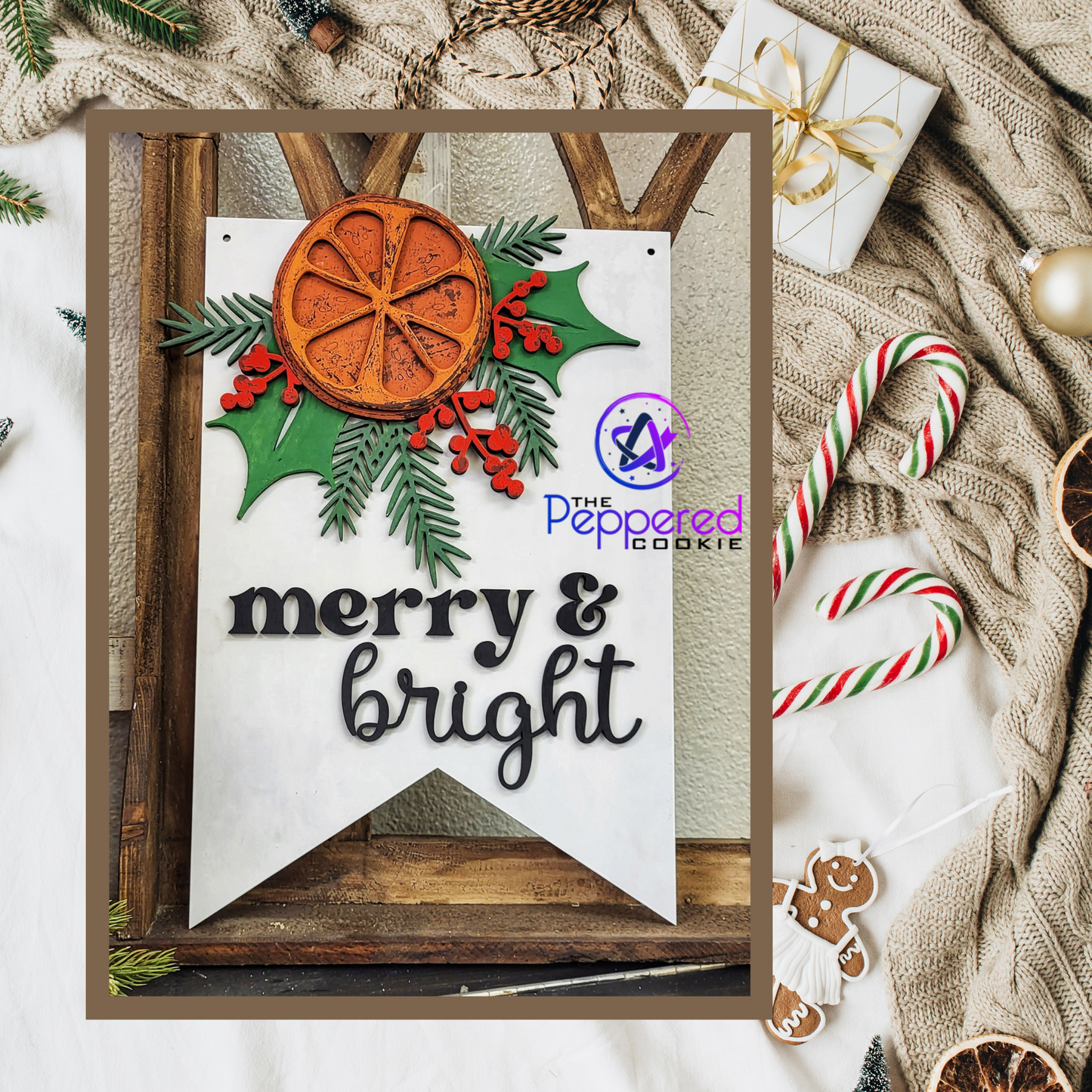 Home Decor - Hygge Merry and Bright Sign UNFINISHED