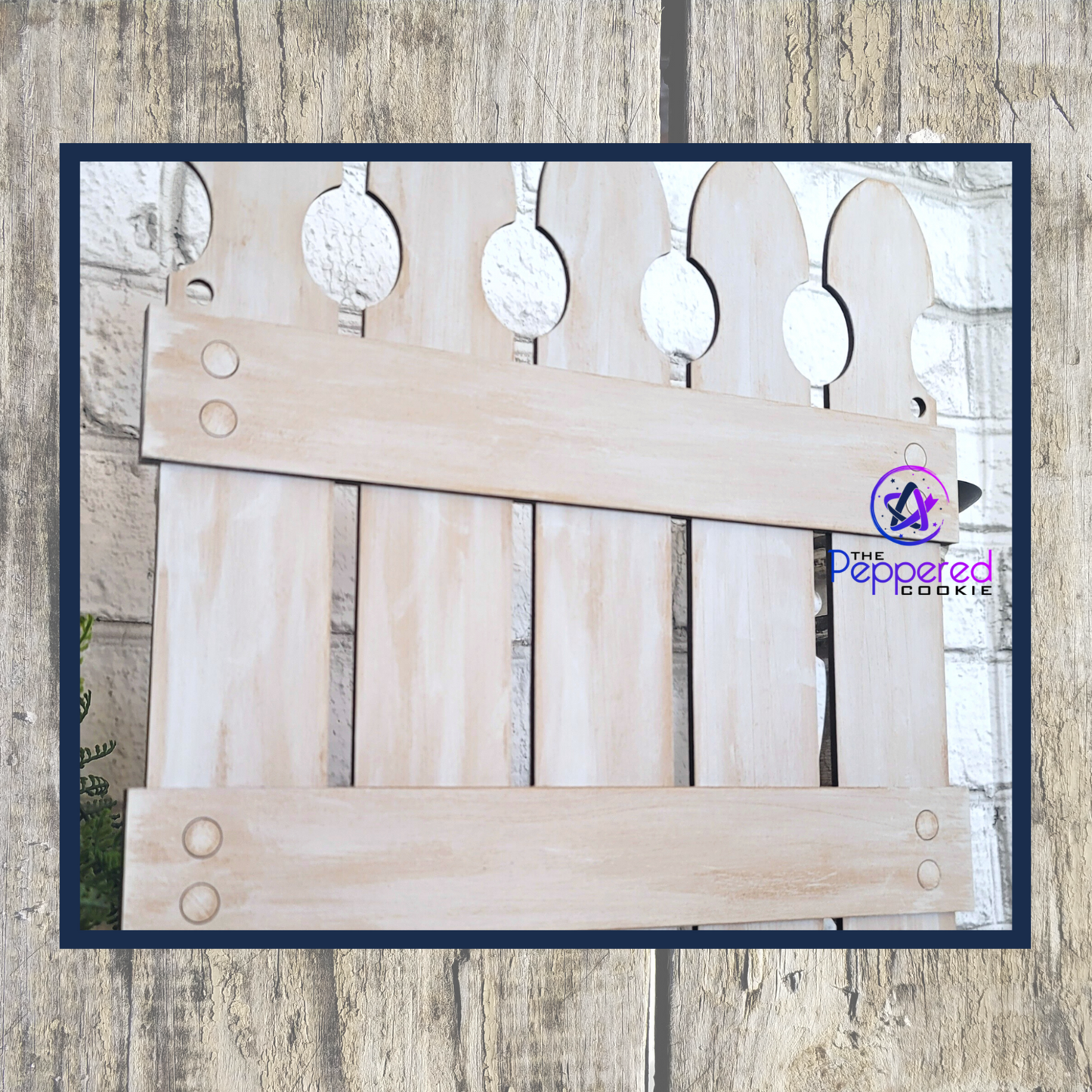 Shelf Sitter - Interchangeable Picket Fence UNFINISHED