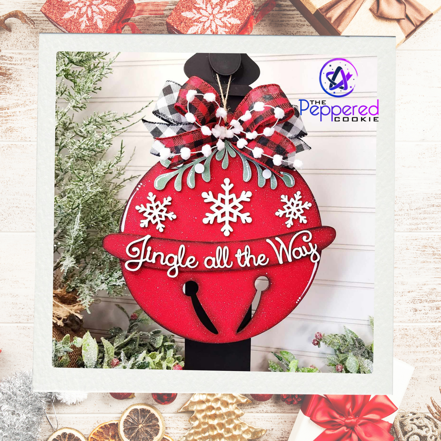 Door Hanger - Jingle Bell UNFINISHED