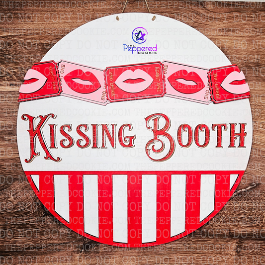 Door Hanger - Kissing Booth UNFINISHED