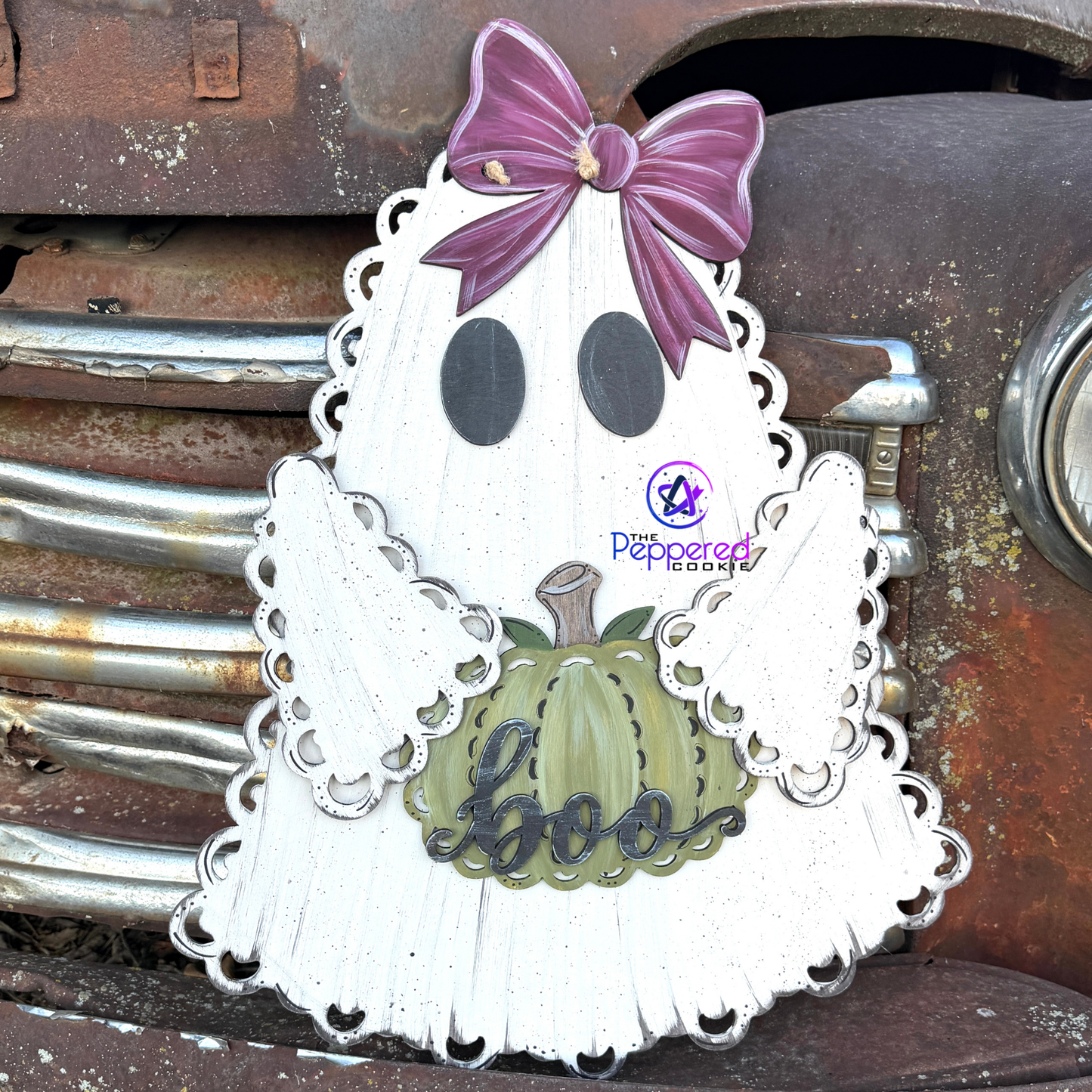 Door Hanger - Lace Ghost UNFINISHED