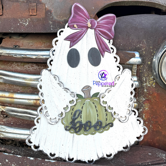 Door Hanger - Lace Ghost UNFINISHED