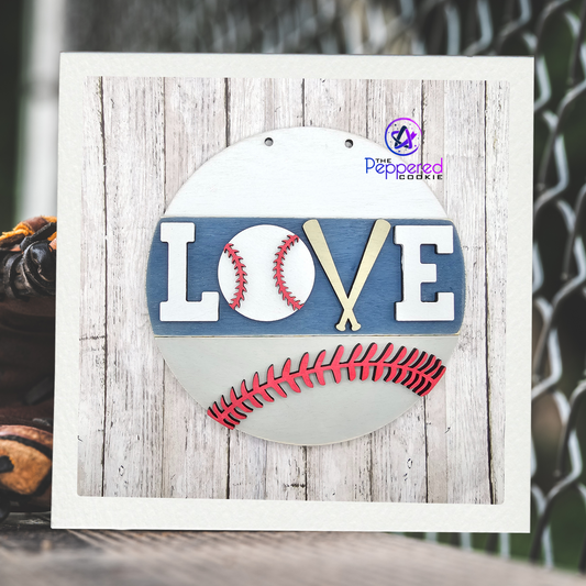 Door Hanger - Love Baseball UNFINISHED