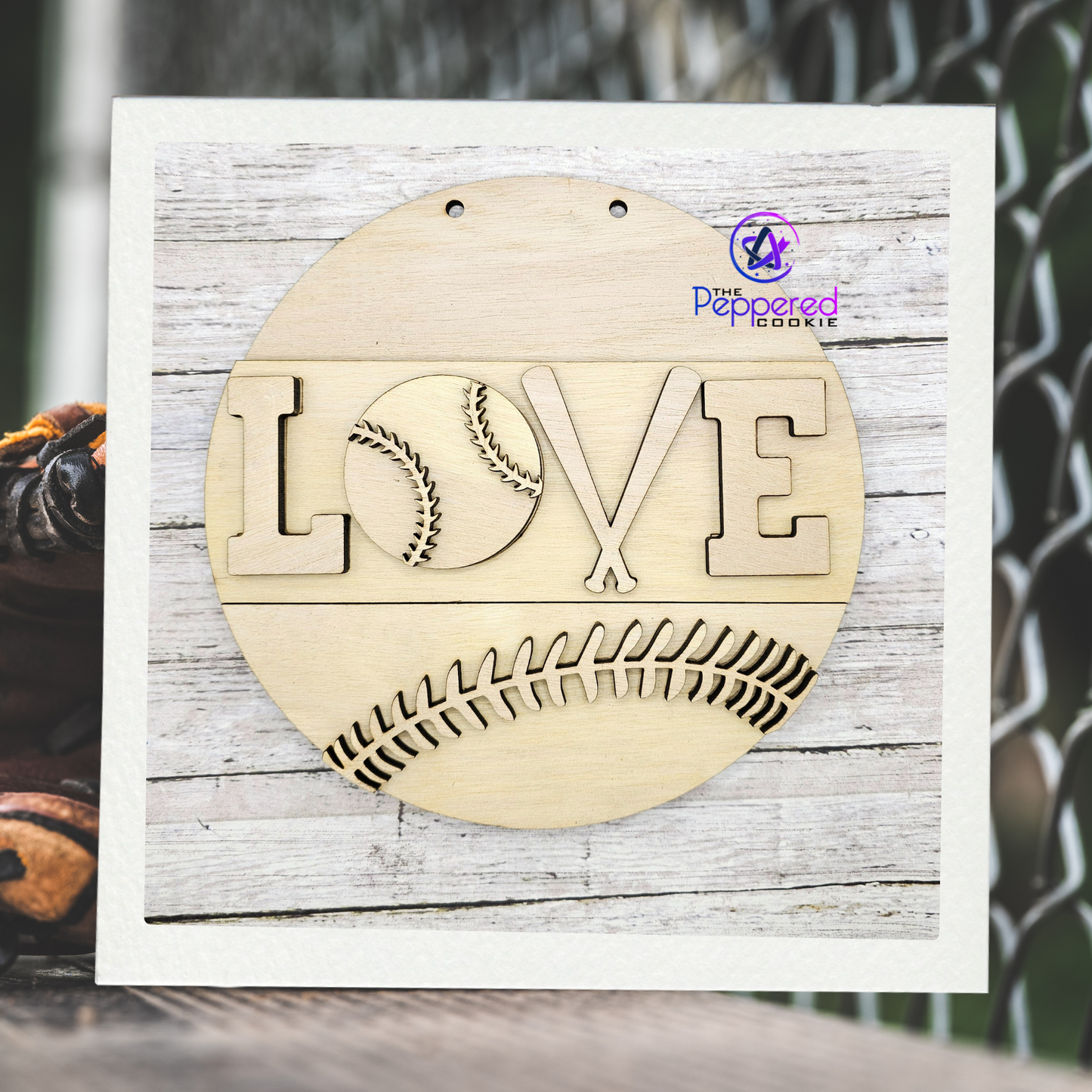 Door Hanger - Love Baseball UNFINISHED