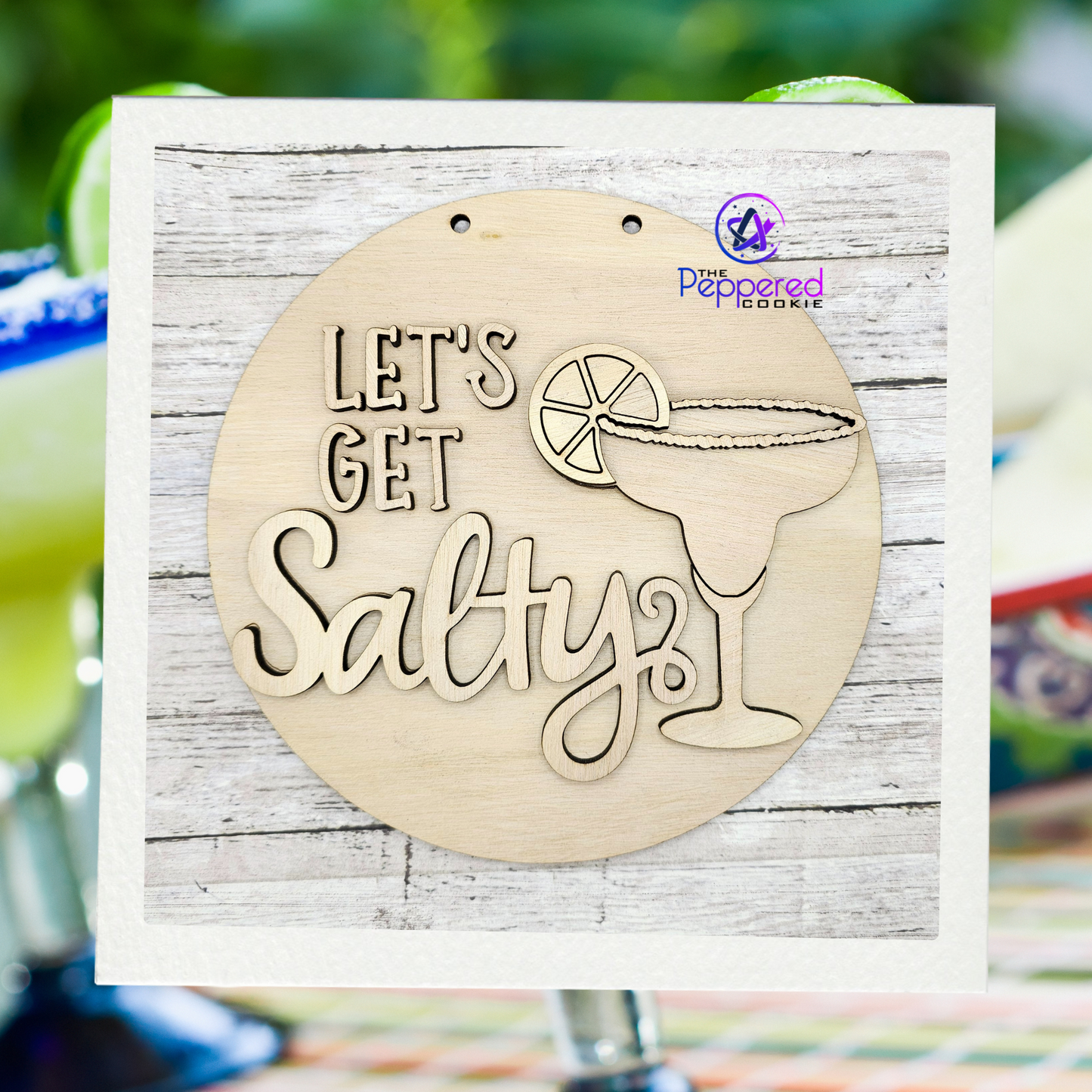 Door Hanger - Lets Get Salty UNFINISHED