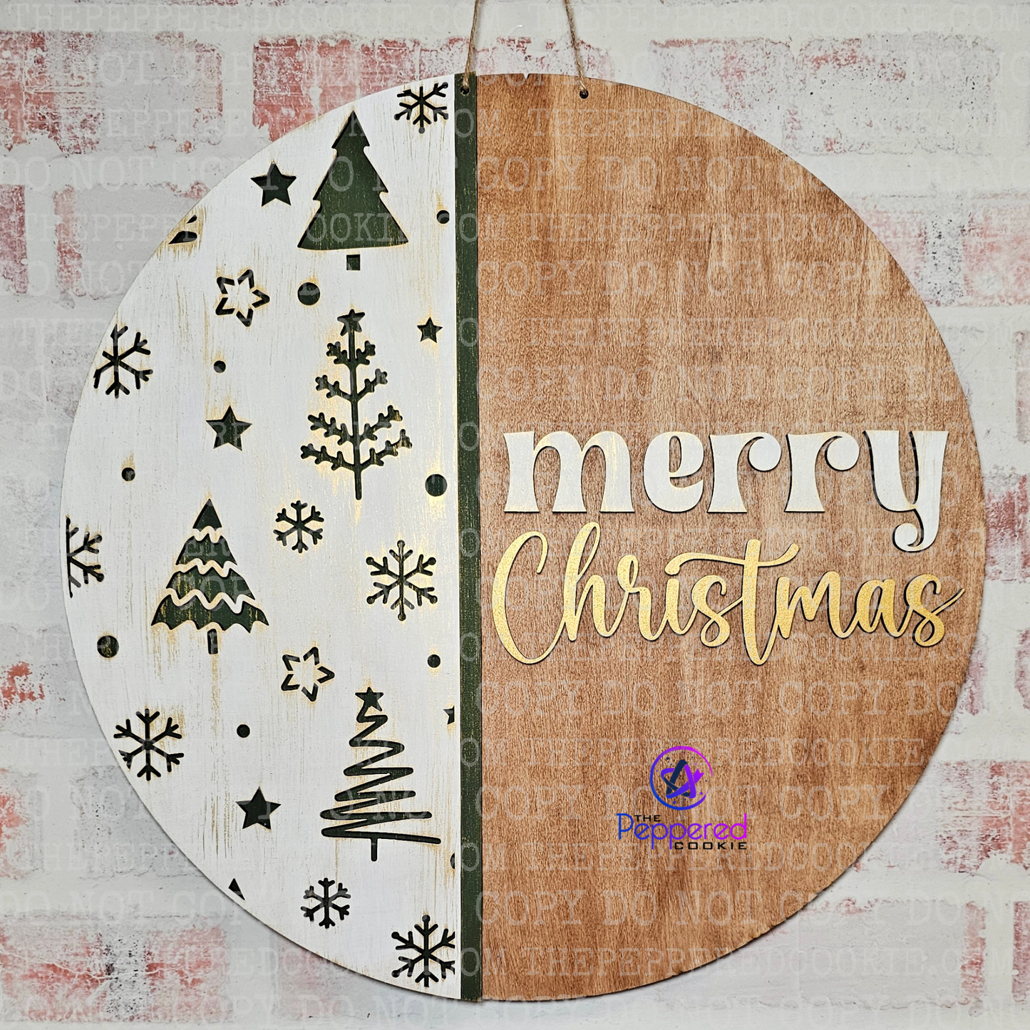 Door Hanger - Merry Christmas UNFINISHED