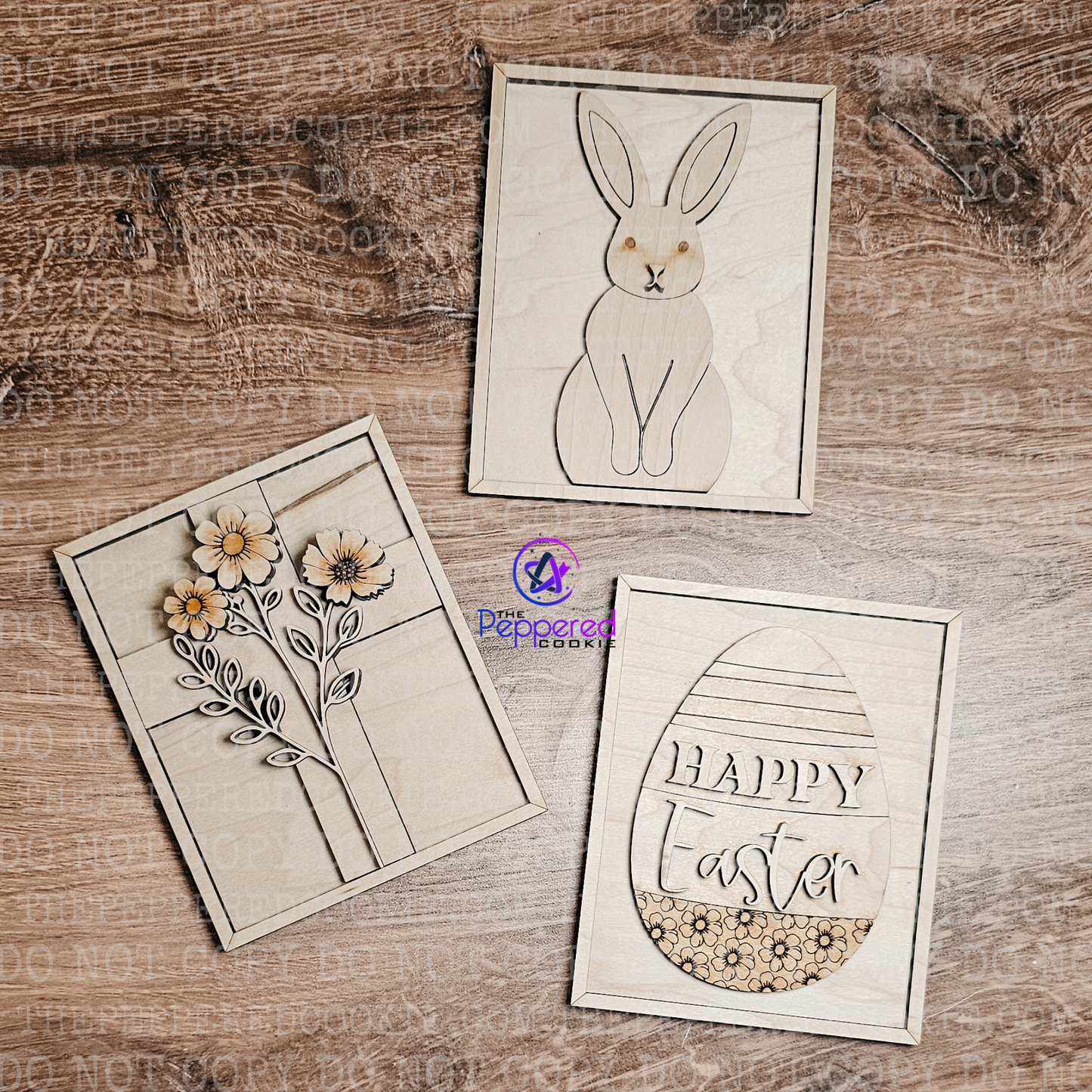 Home Decor - Easter Sign Trio UNFINISHED