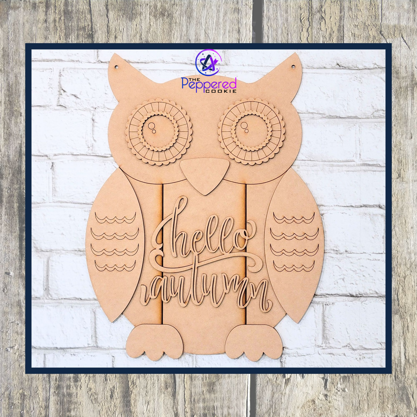 Door Hanger - Owl UNFINISHED