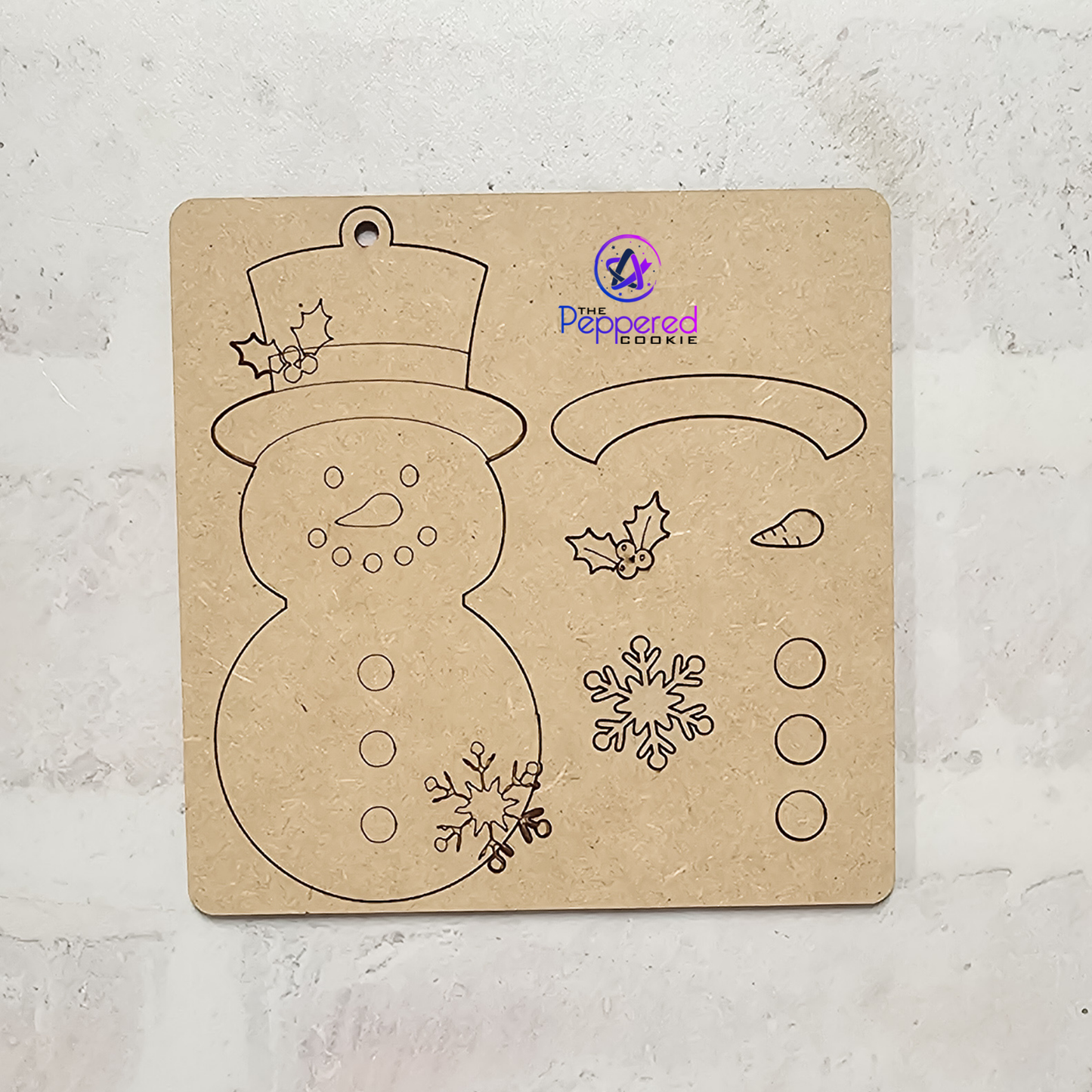 Pop-Out Kit - All Bundled Up Christmas Ornament UNFINISHED