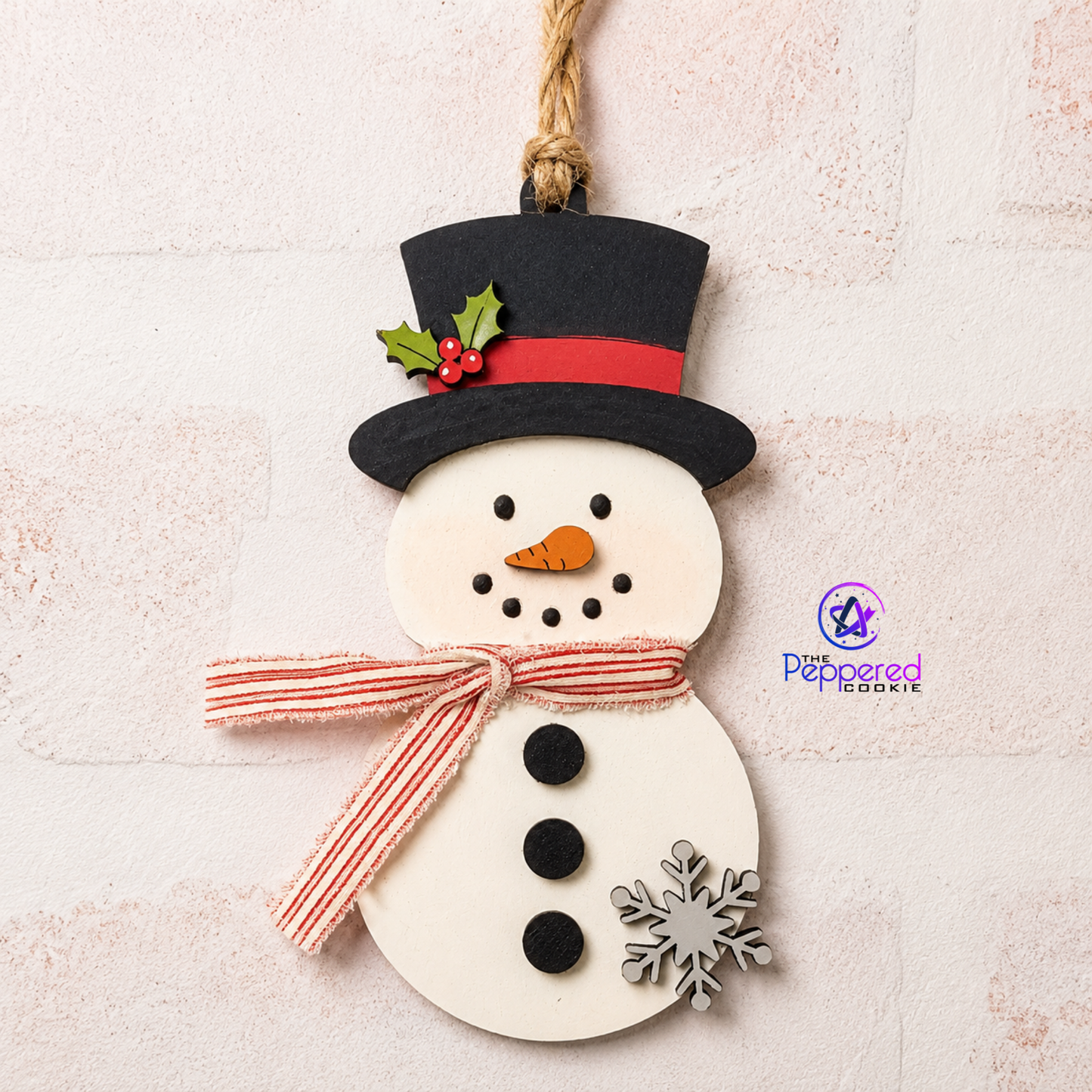 Pop-Out Kit - All Bundled Up Christmas Ornament UNFINISHED