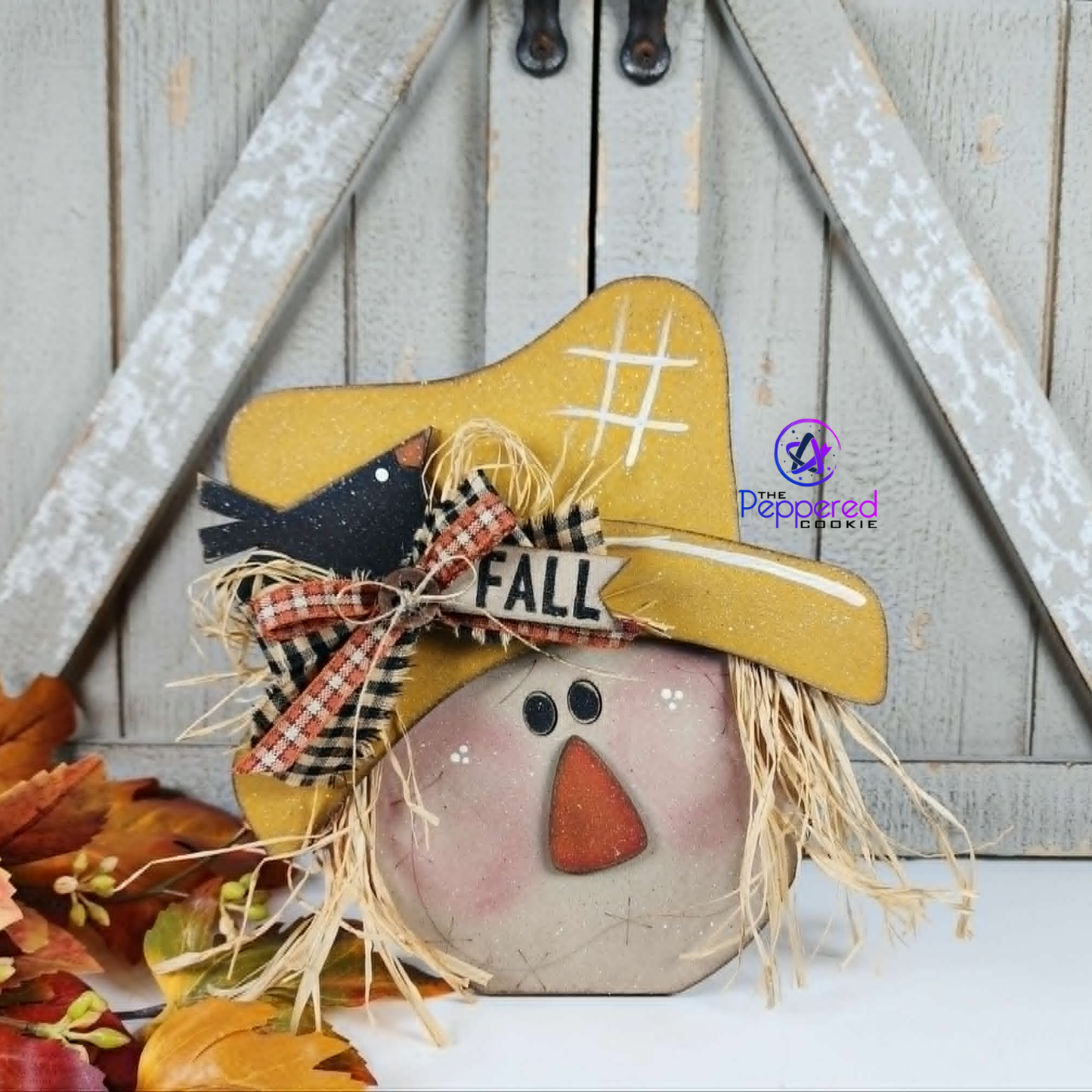 Home Decor - Scarecrow Face Shelf Sitter UNFINISHED