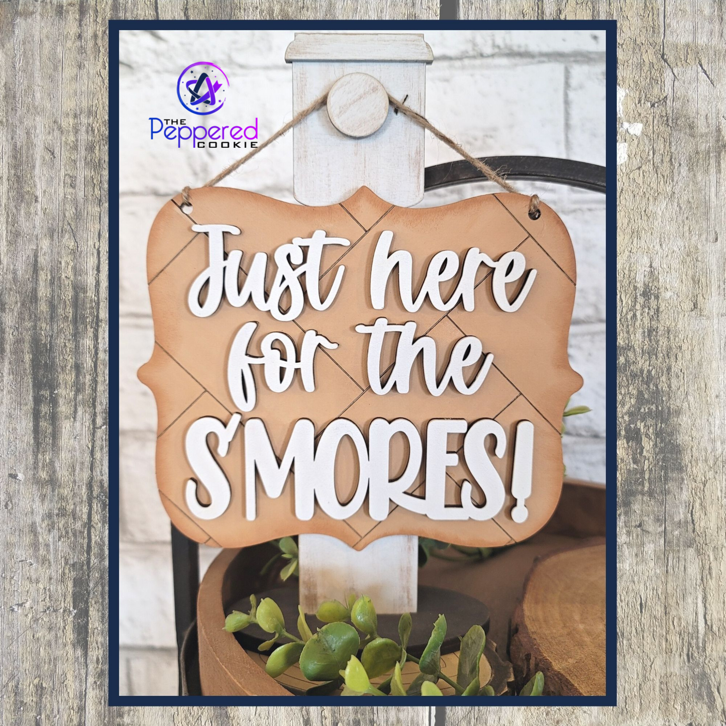 Tiered Tray Decor - Smores Set UNFINISHED