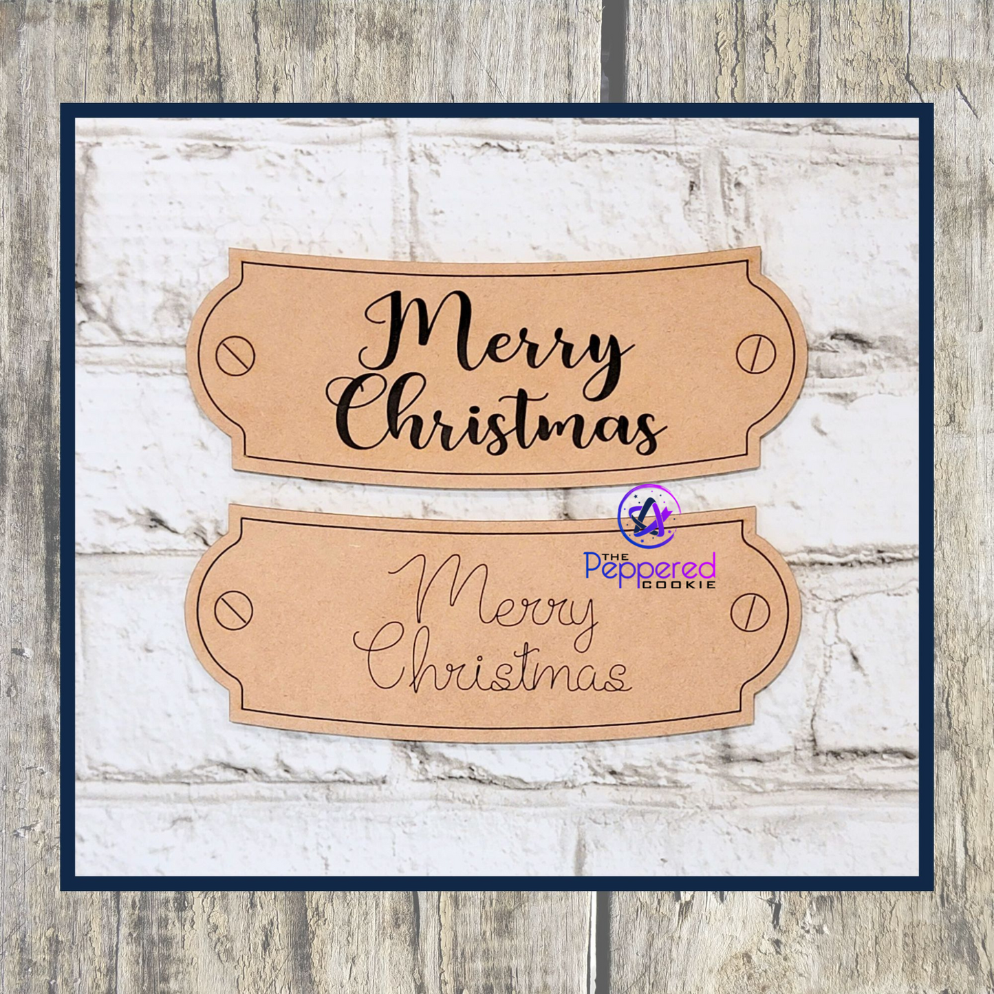 Door Hanger - Snow Globe Rustic Church UNFINISHED