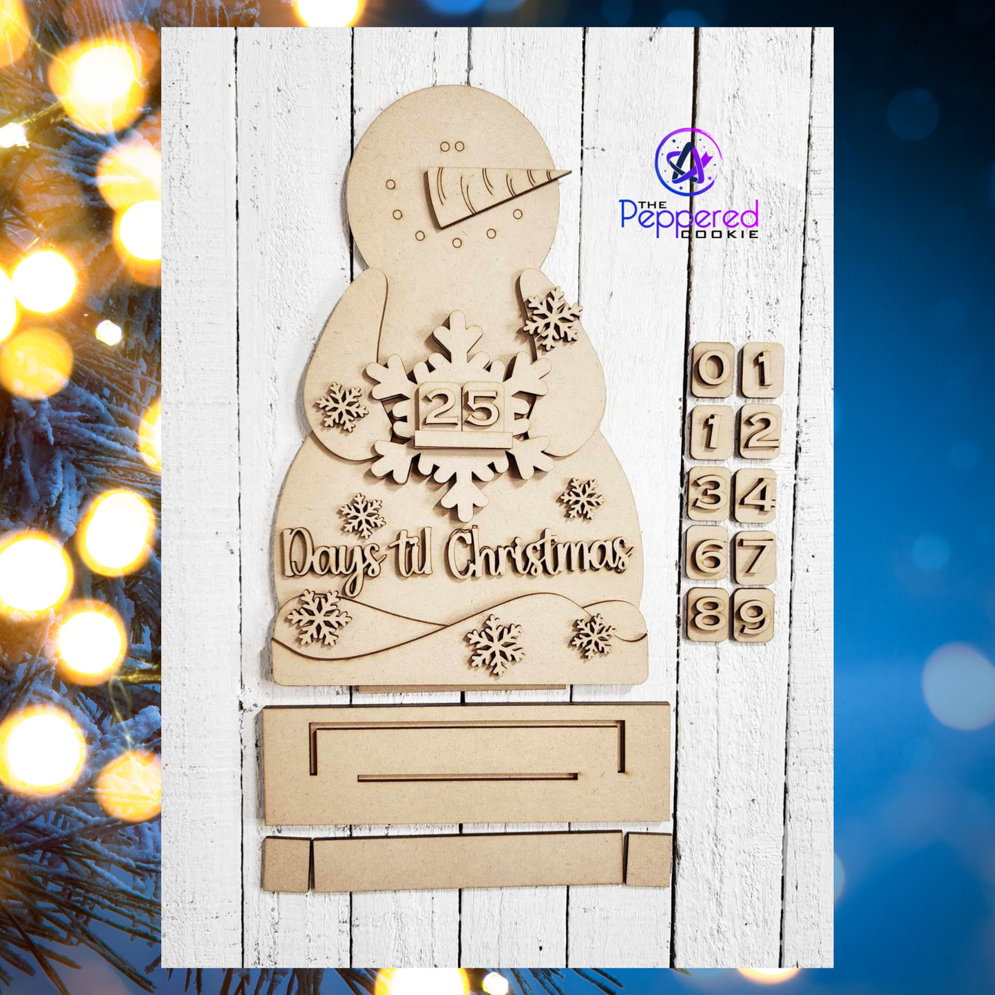 Home Decor - Snowman Countdown UNFINISHED