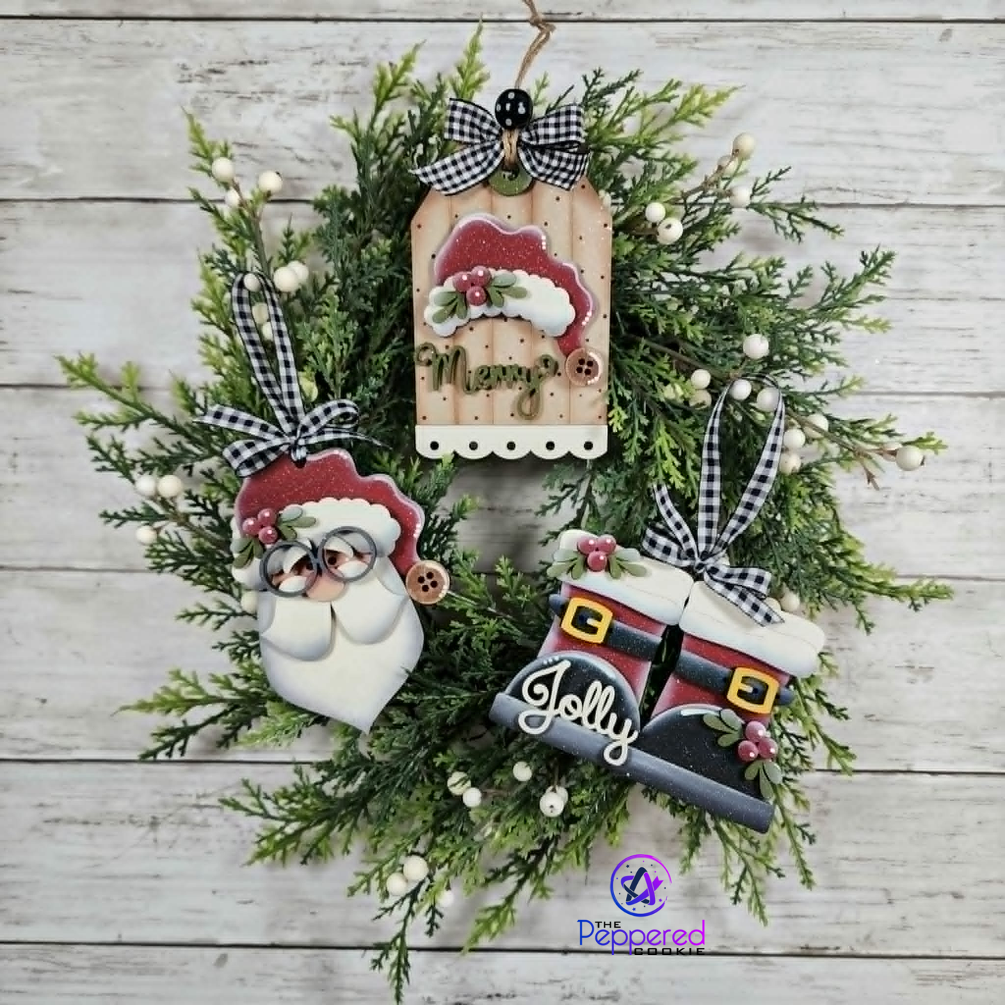 Christmas Ornament - St. Nick Christmas Ornament Set Unfinished