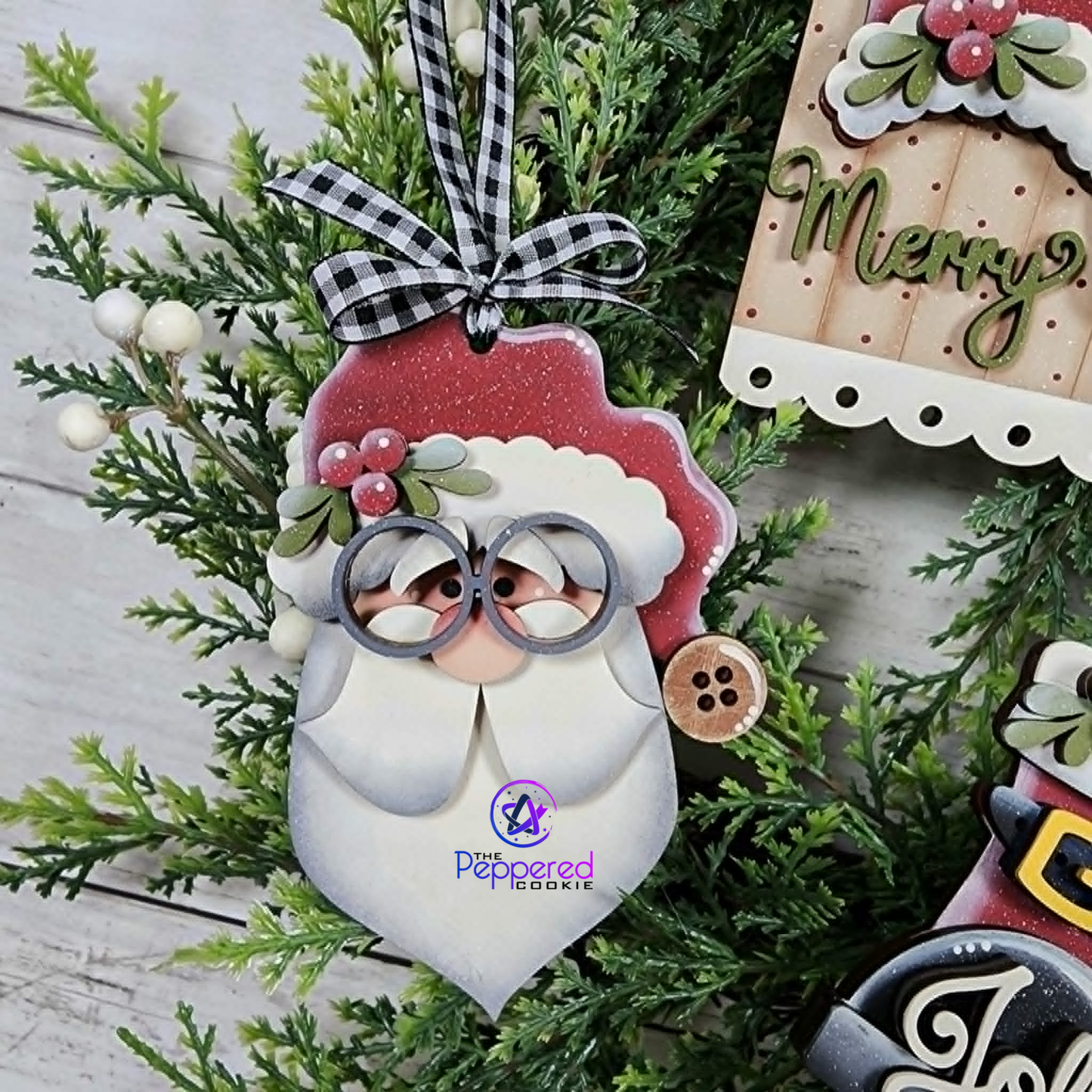 Christmas Ornament - St. Nick Christmas Ornament Set Unfinished