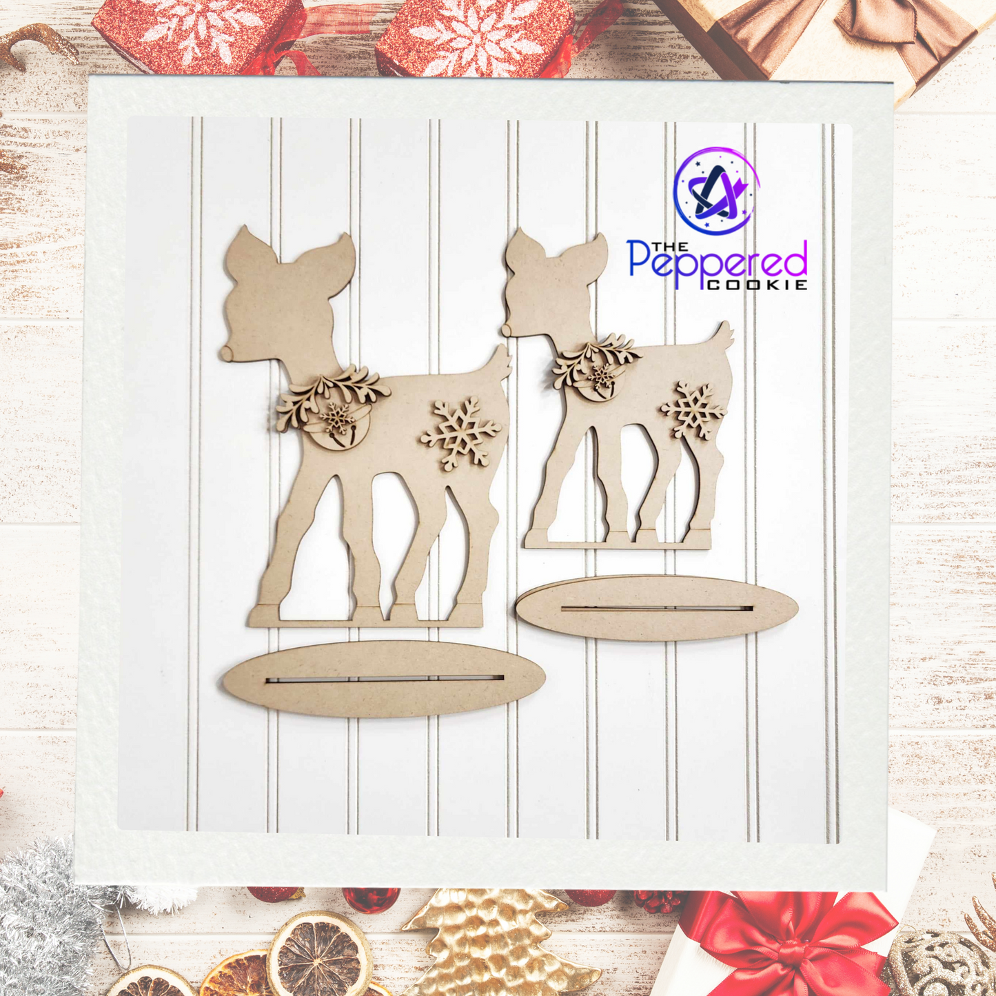 Home Decor - Standing Deer Set UNFINISHED