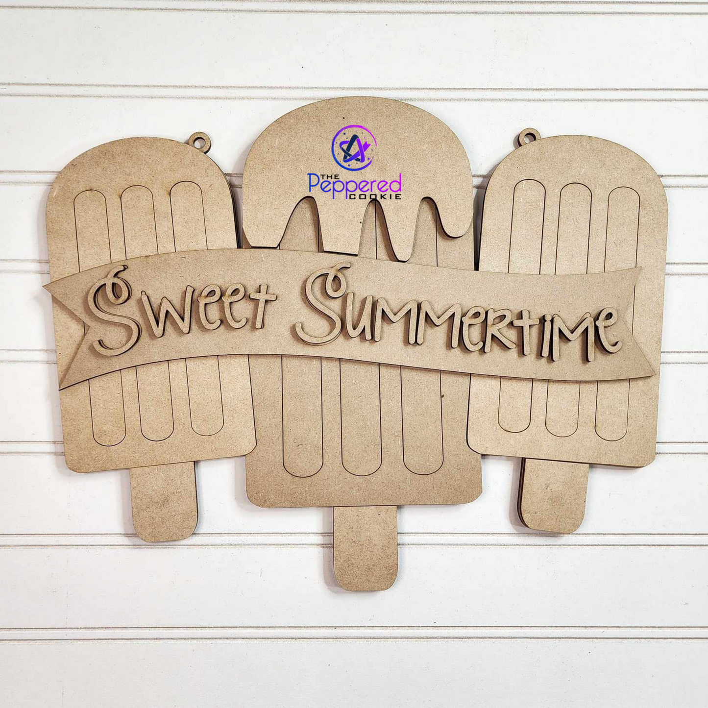 Door Hanger - Sweet Summertime Popsicle UNFINISHED