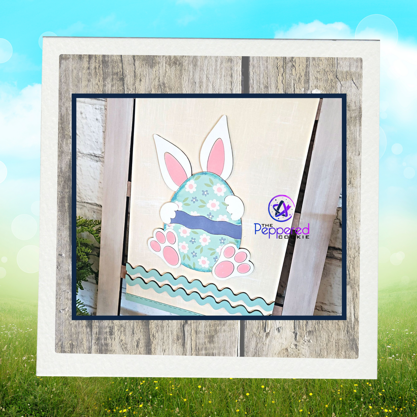 Home Decor - Tea Towel Sign Easter Egg UNFINISHED