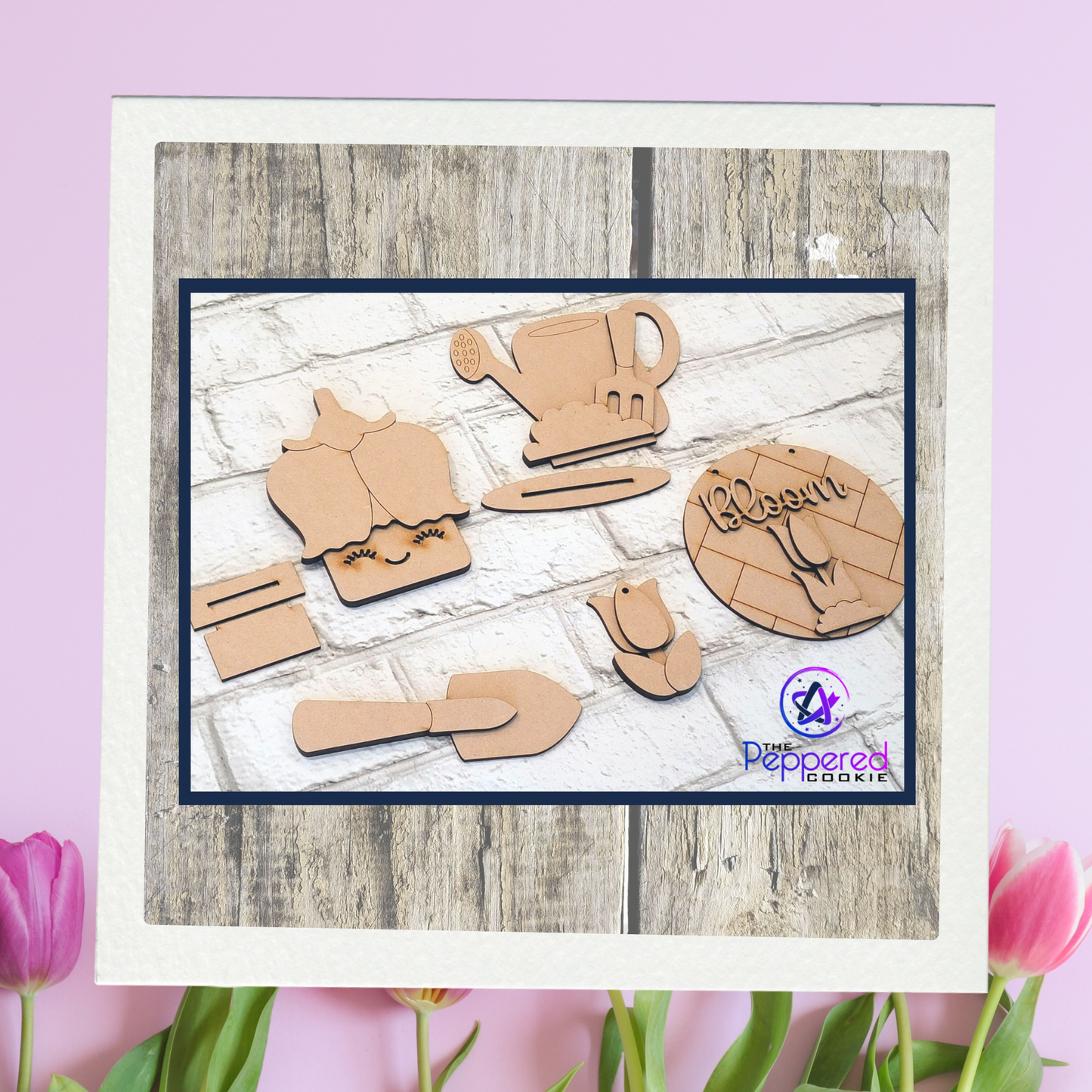 Tiered Tray Decor - Tulip Set UNFINISHED