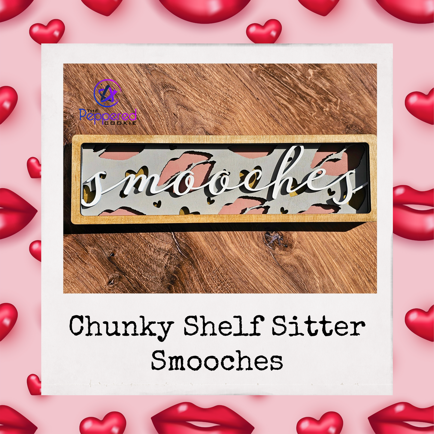 Home Decor - Chunky Layered Valentines Shelf Sitter UNFINISHED