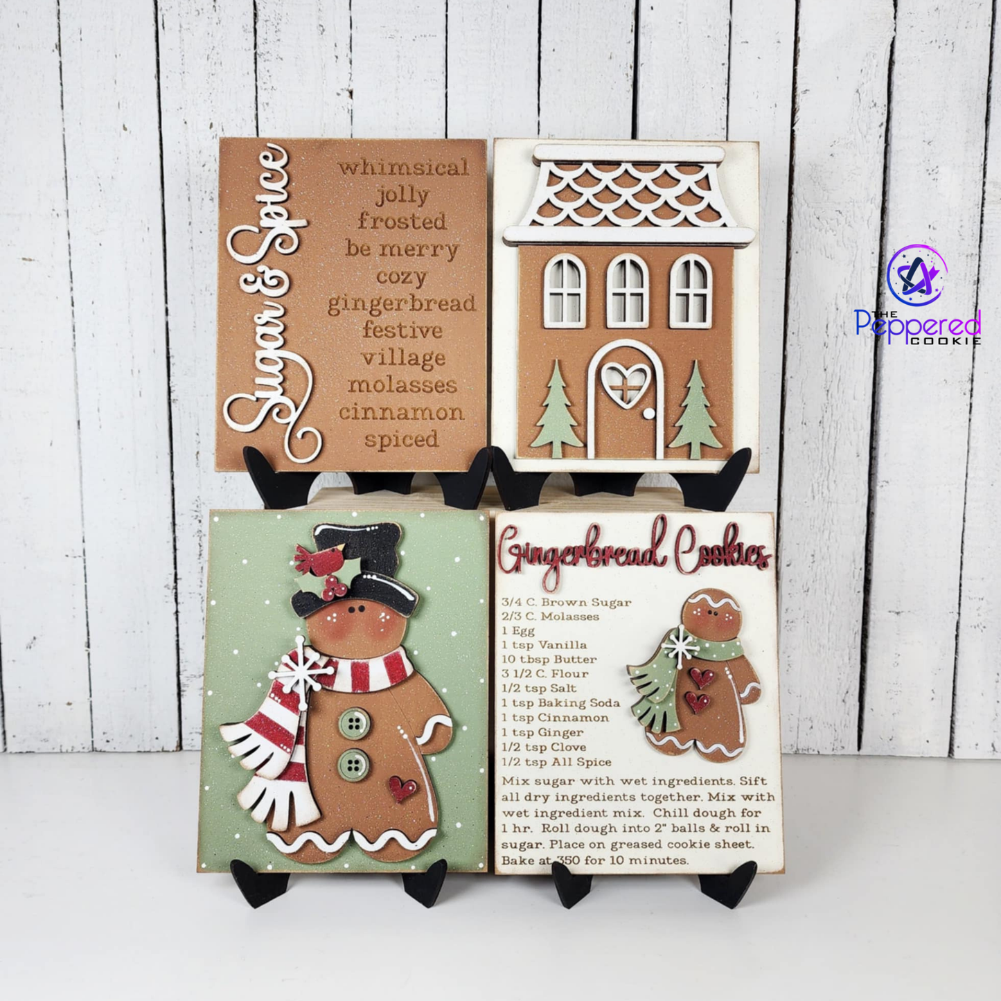 Home Decor - Victorian Gingerbread Sign Set UNFINISHED