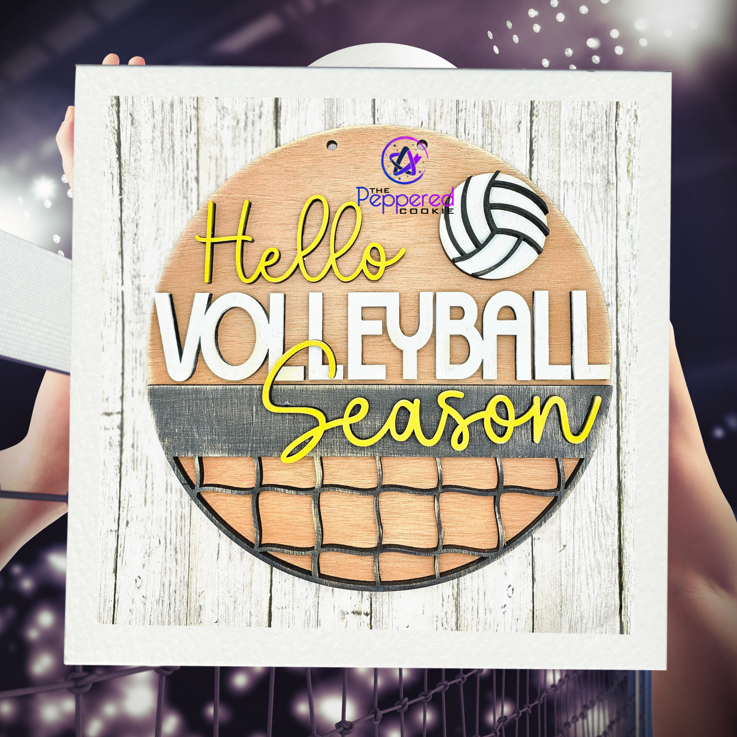 Door Hanger - Hello Volleyball Season UNFINISHED