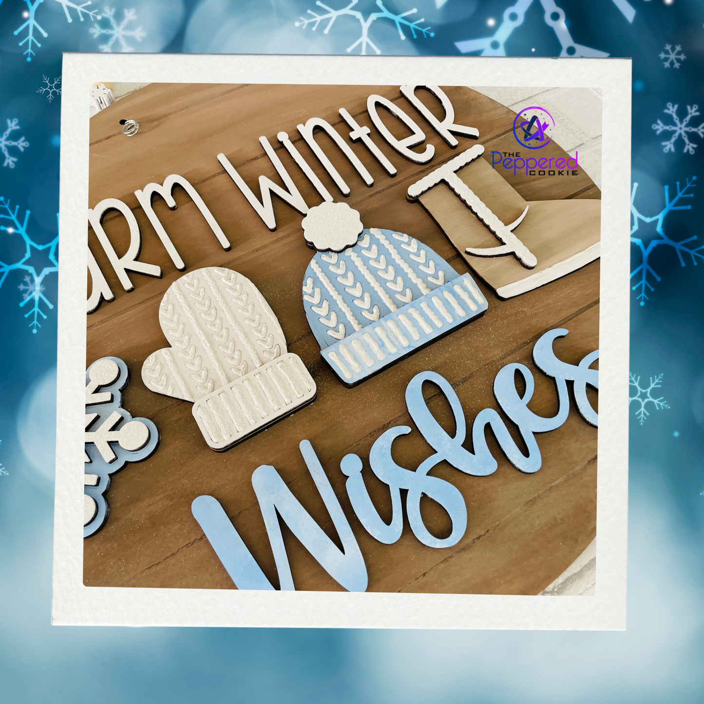 Door Hanger - Warm Winter Wishes UNFINISHED