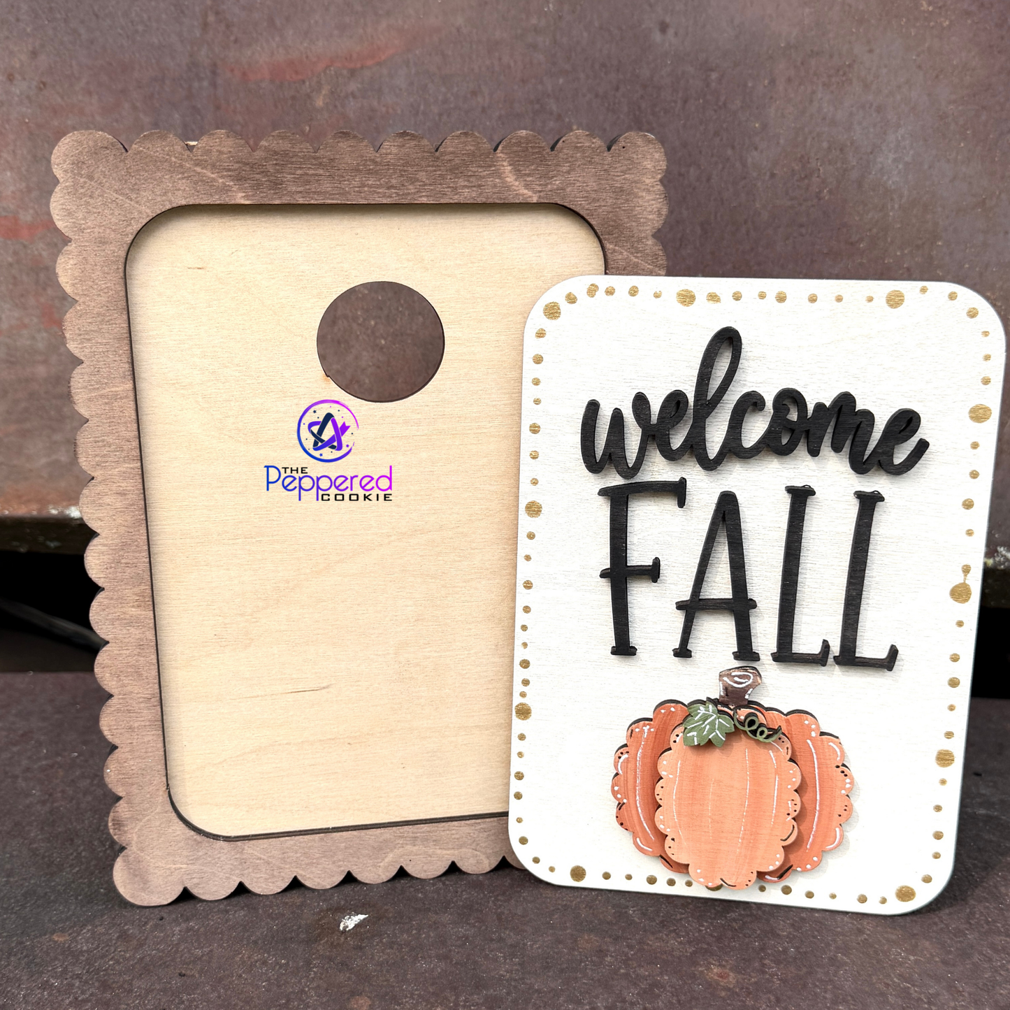 Home Decor - Welcome Fall Interchangeable UNFINISHED