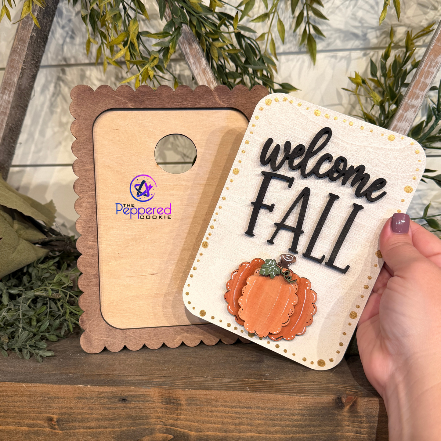 Home Decor - Welcome Fall Interchangeable UNFINISHED