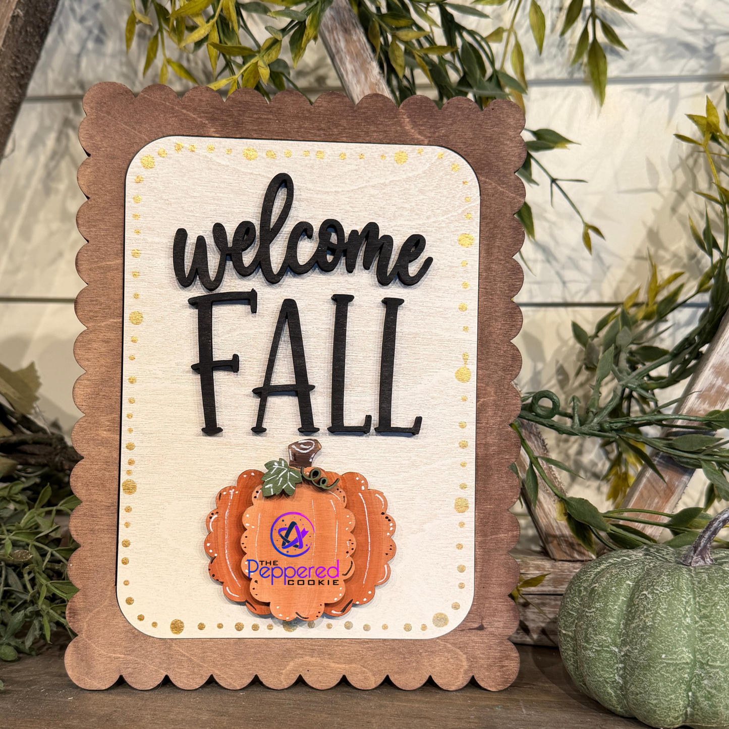 Home Decor - Welcome Fall Interchangeable UNFINISHED
